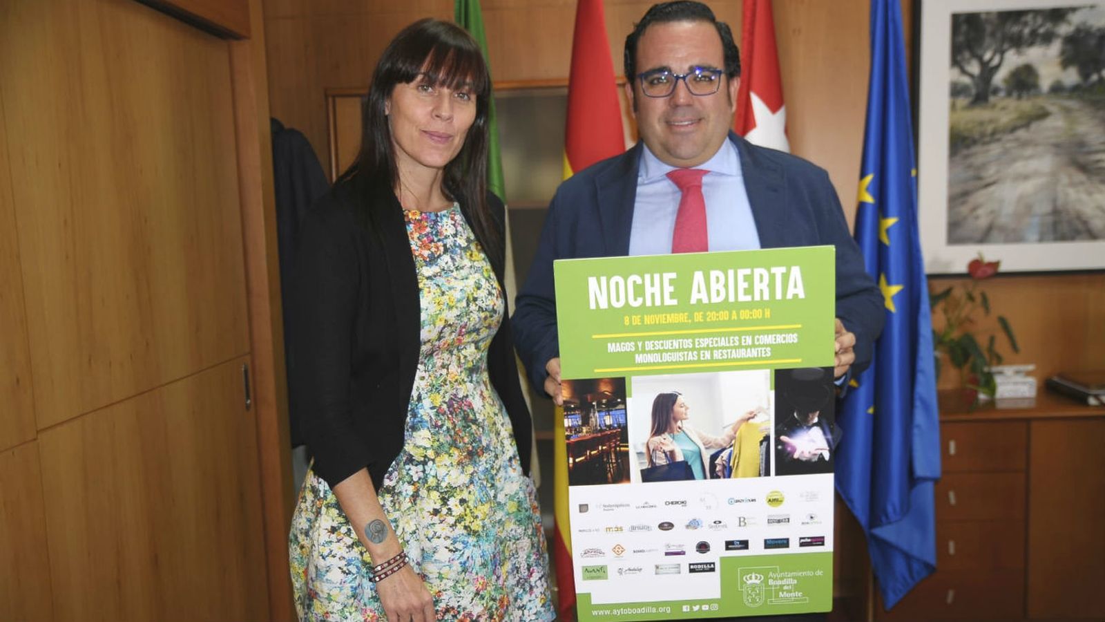 El alcalde de Boadilla presenta la 'Noche Abierta'