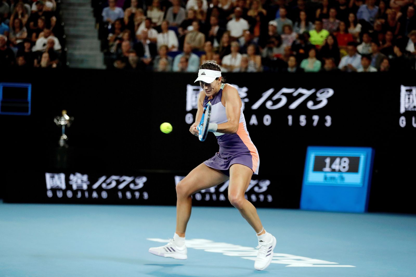 Garbiñe Muguruza durante la final del Open de Australia