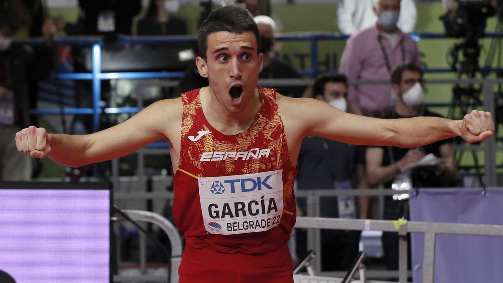 Mariano García, campeón de 800 metros en los Campeonatos del Mundo de Belgrado de Atletismo
