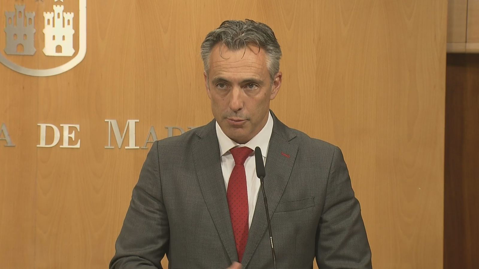 El consejero de Medio Ambiente, Interior y Agricultura de la Comunidad de Madrid, Carlos Novillo