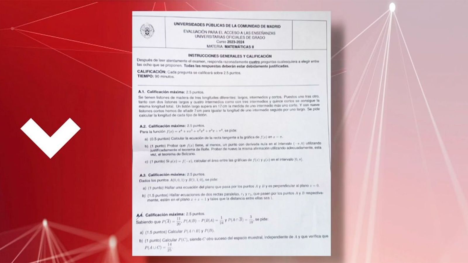 Polémica por el examen de matemáticas de la Evau en Madrid: estudiantes piden impugnarlo por "injusto"