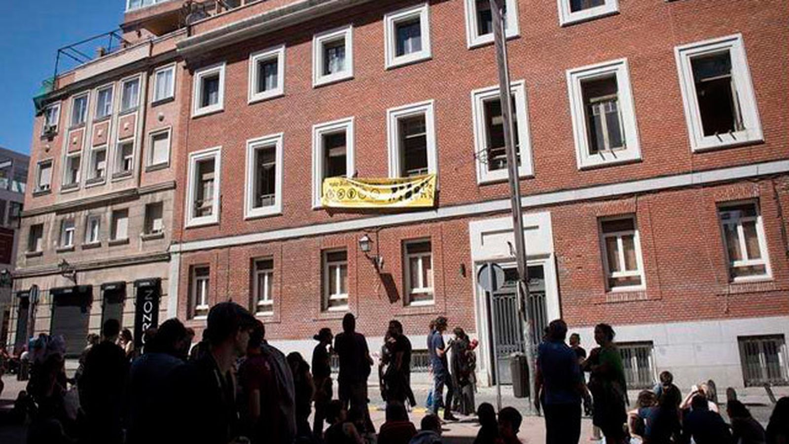Ocupación del edificio en Madrid