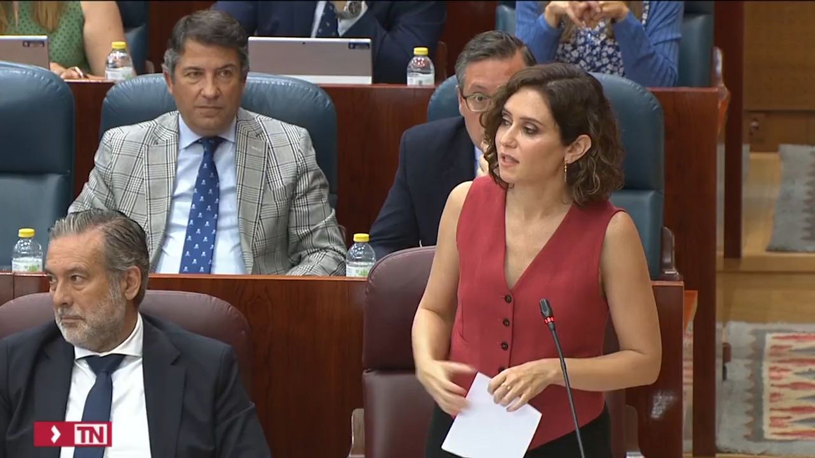 Tensión en la Asamblea de Madrid