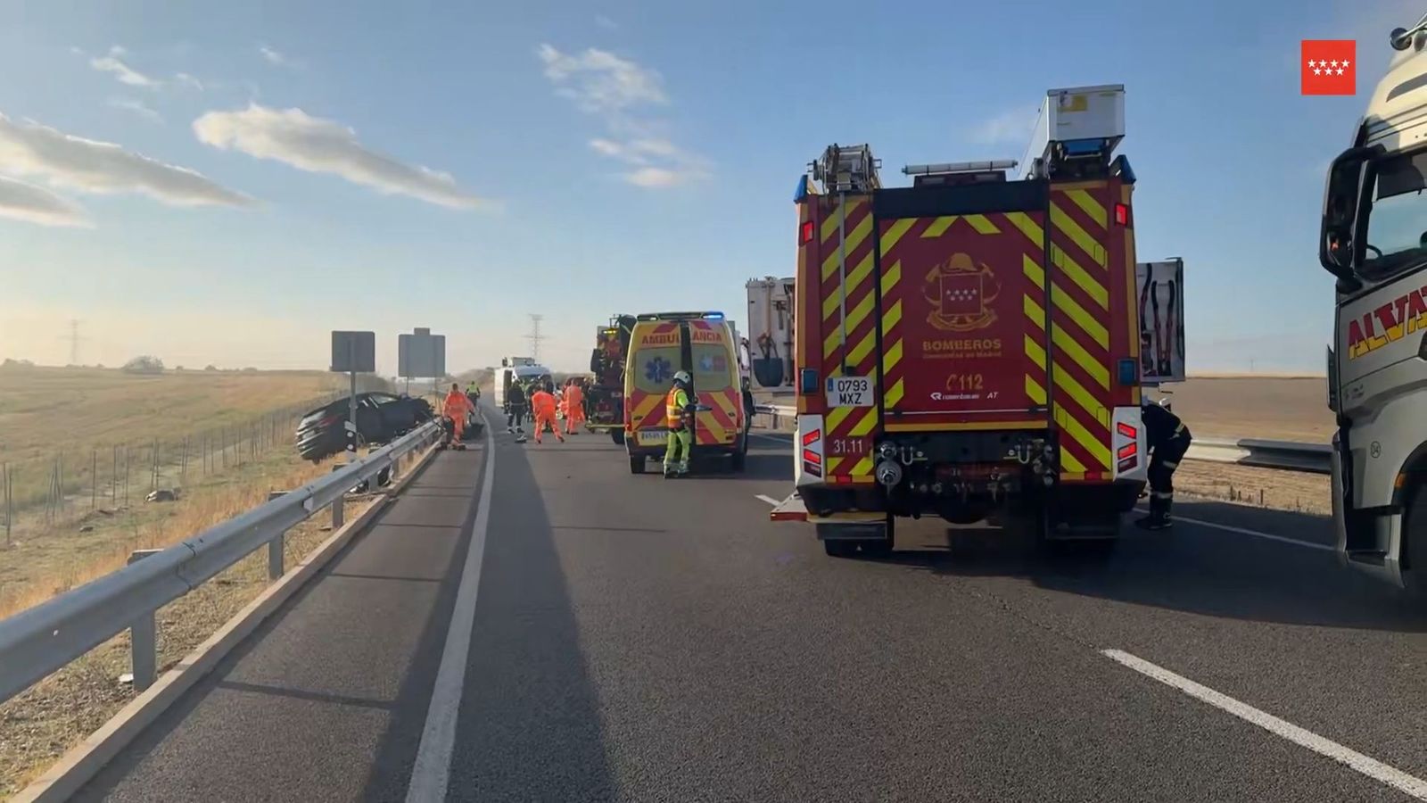 Accidente de tráfico en Griñón.