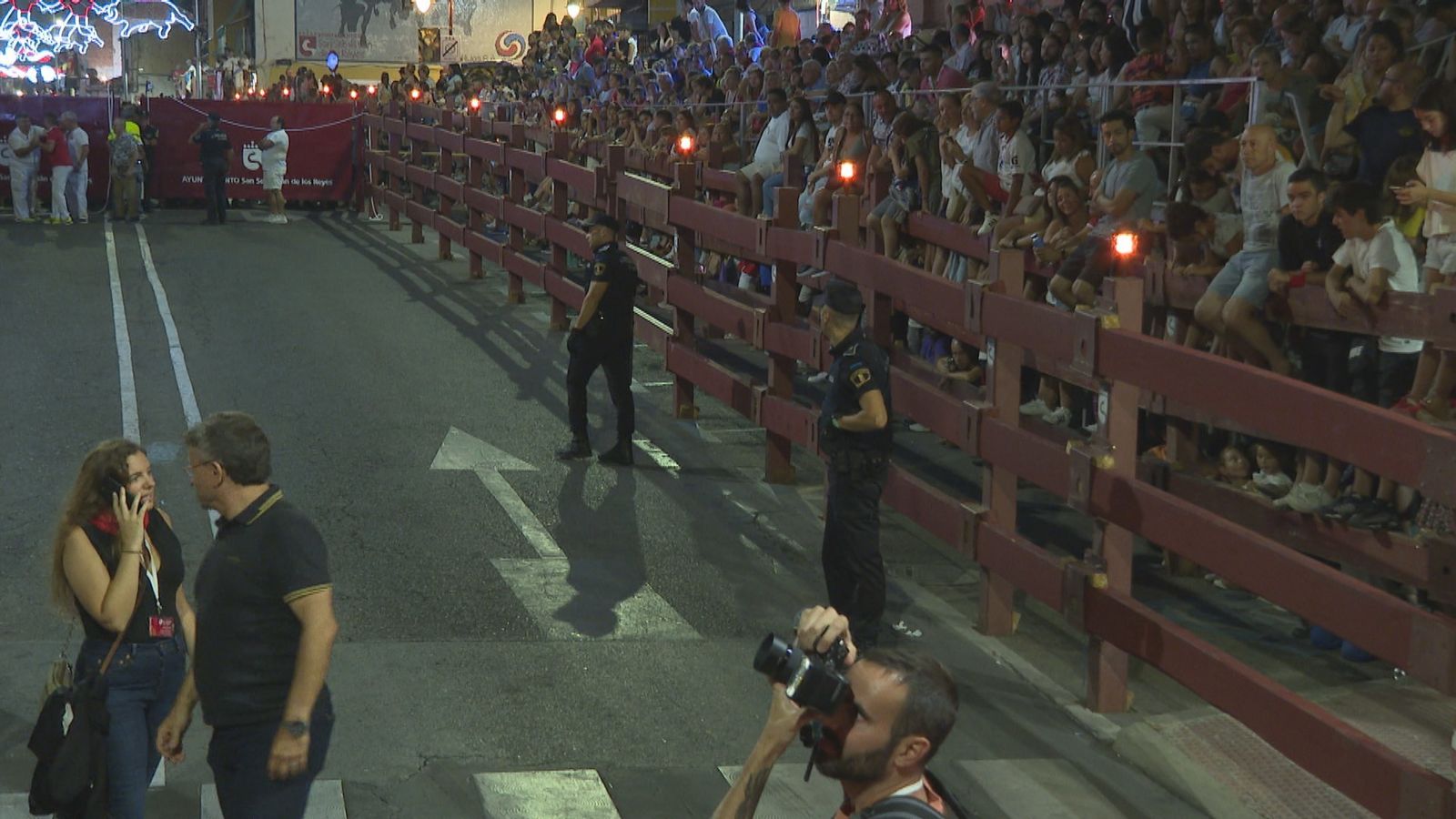 Un momento de los encierros de San Sebastián de los Reyes durante sus fiestas patronales