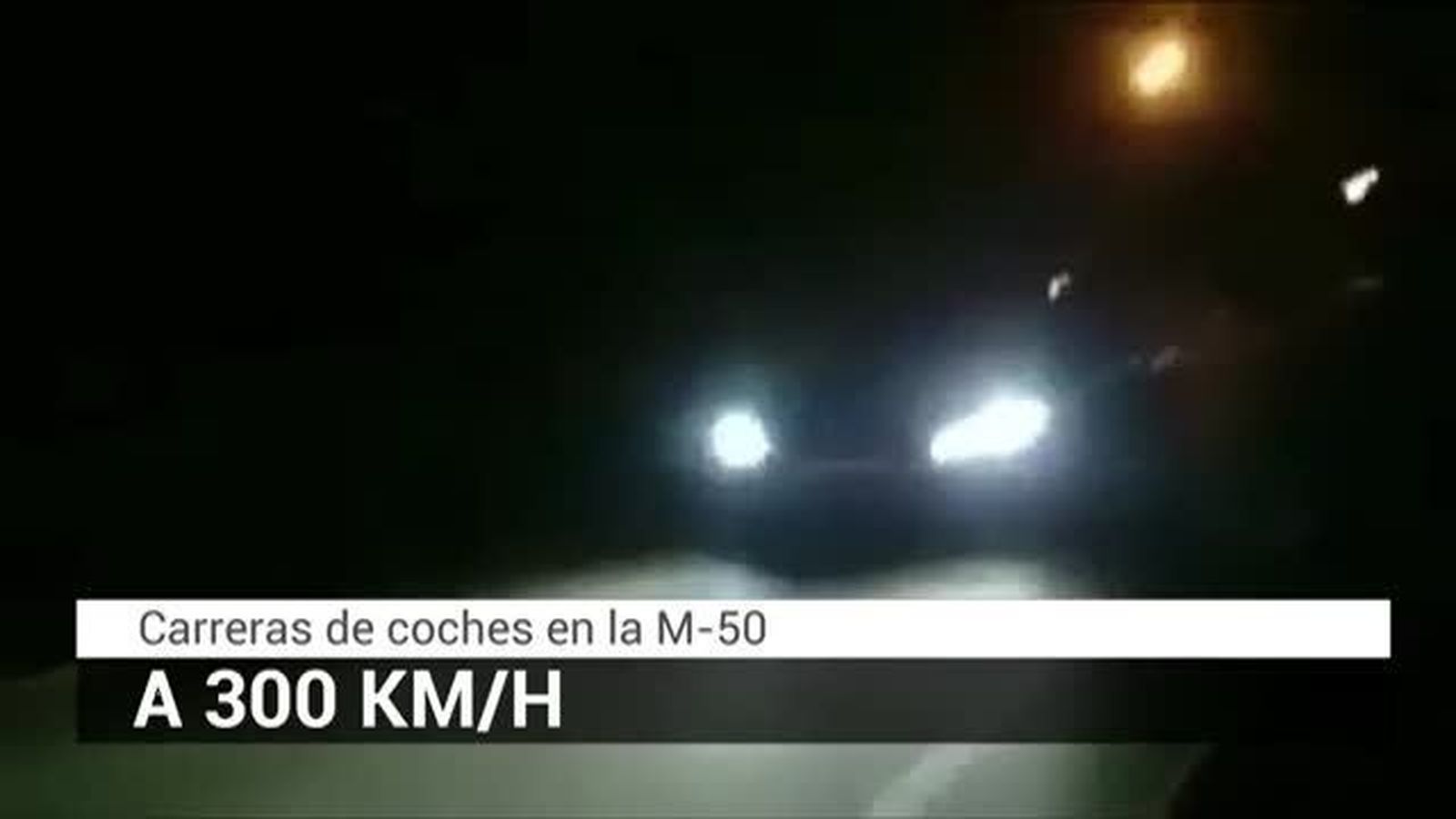 Identifican a un conductor que iba a 300 km/h por la M-50 en una carrera ilegal