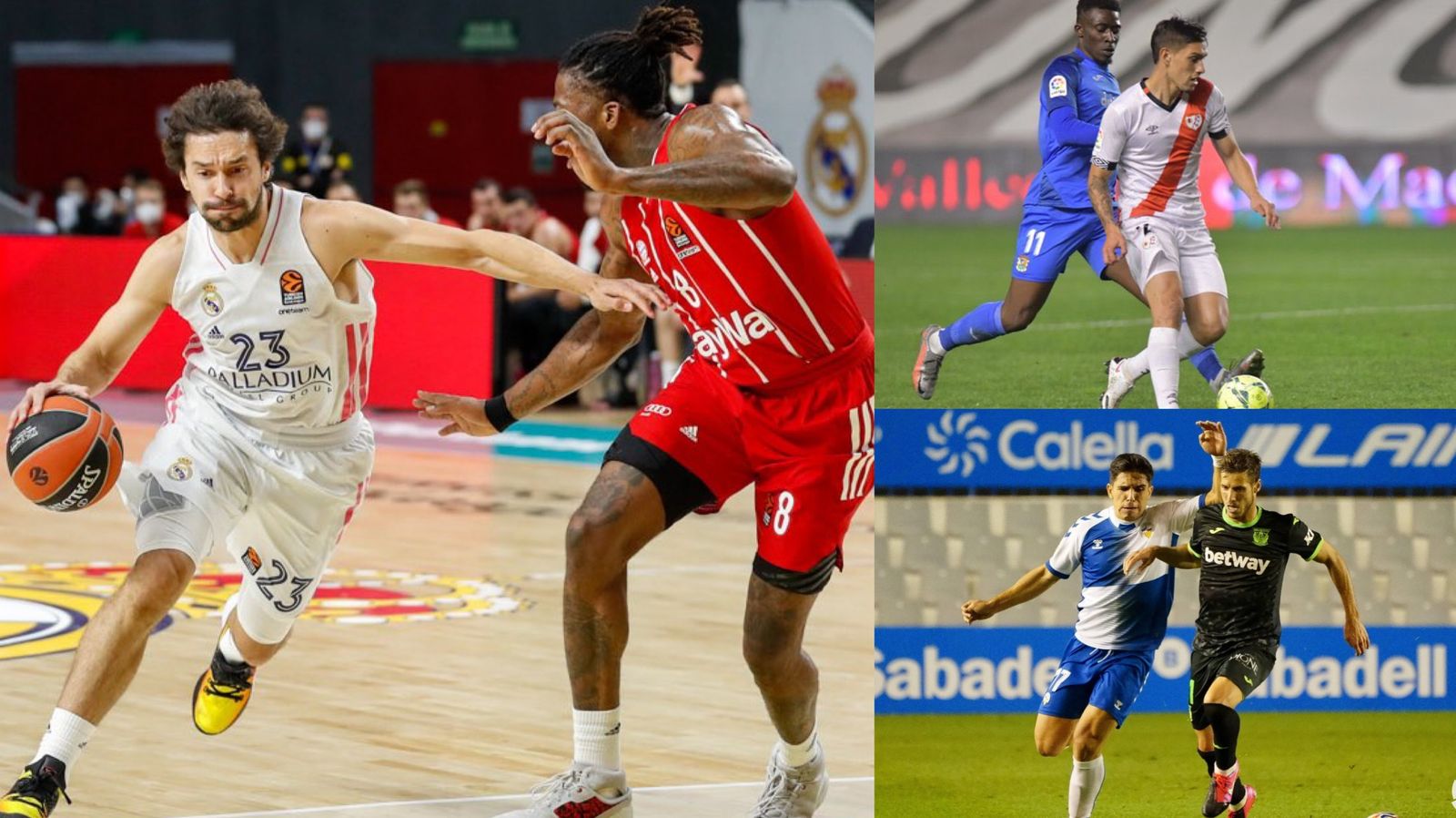 Real Madrid-Bayern, Rayo Vallecano-Fuenlabrada y Sabadell-Leganés