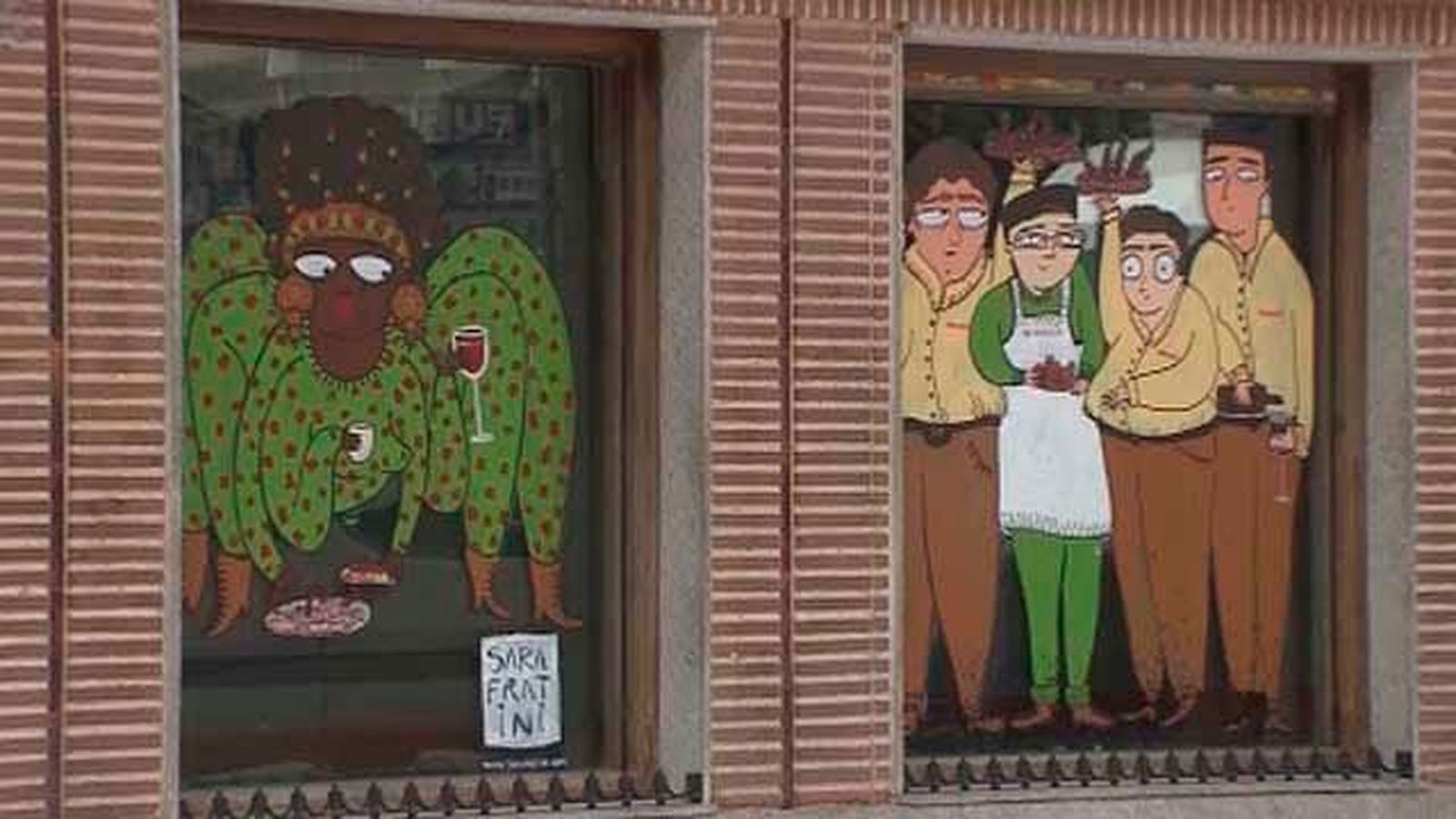 Arte urbano en los comercios de Lavapiés