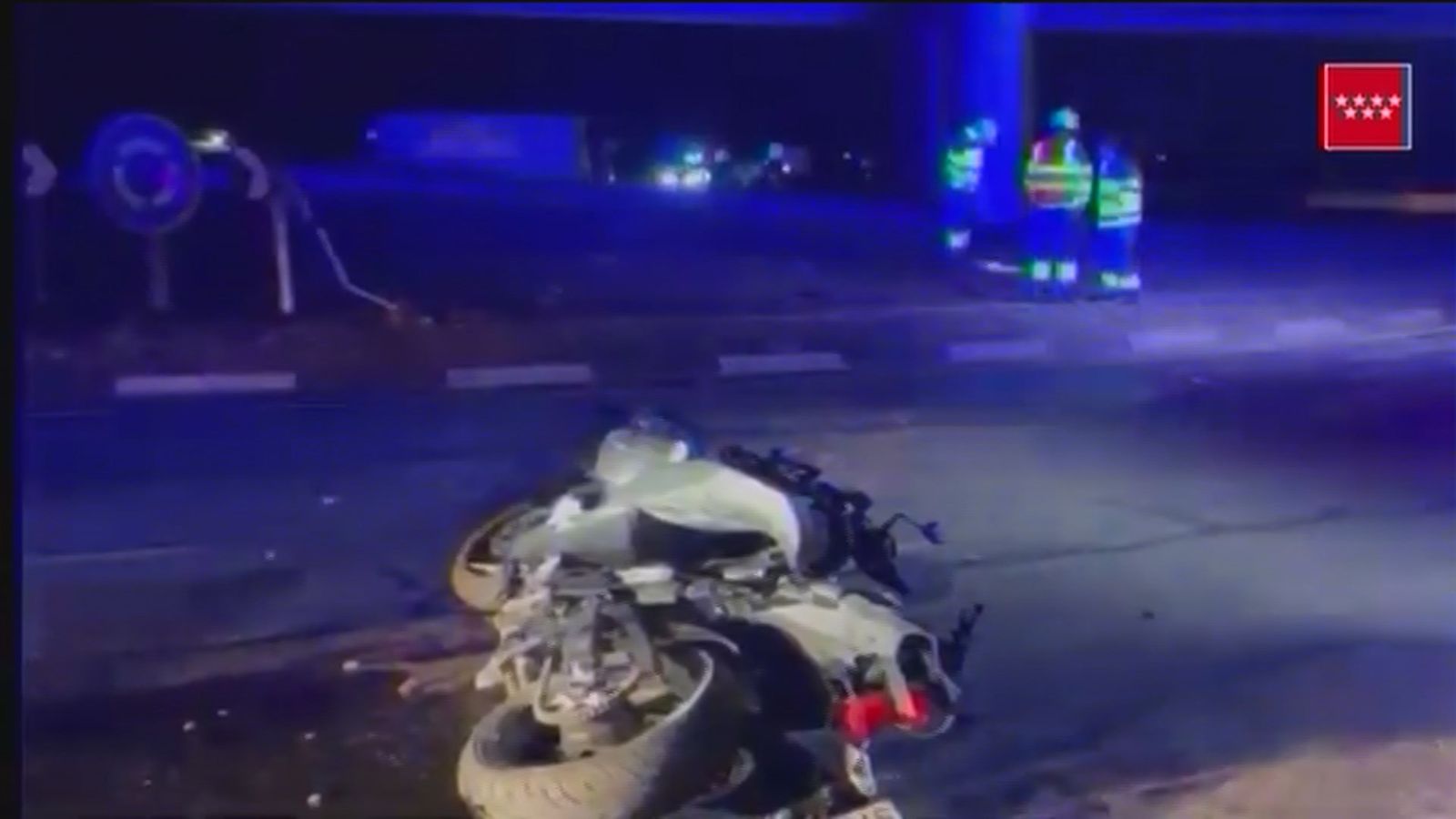 Accidente en la M-203 a la altura de Torrejón