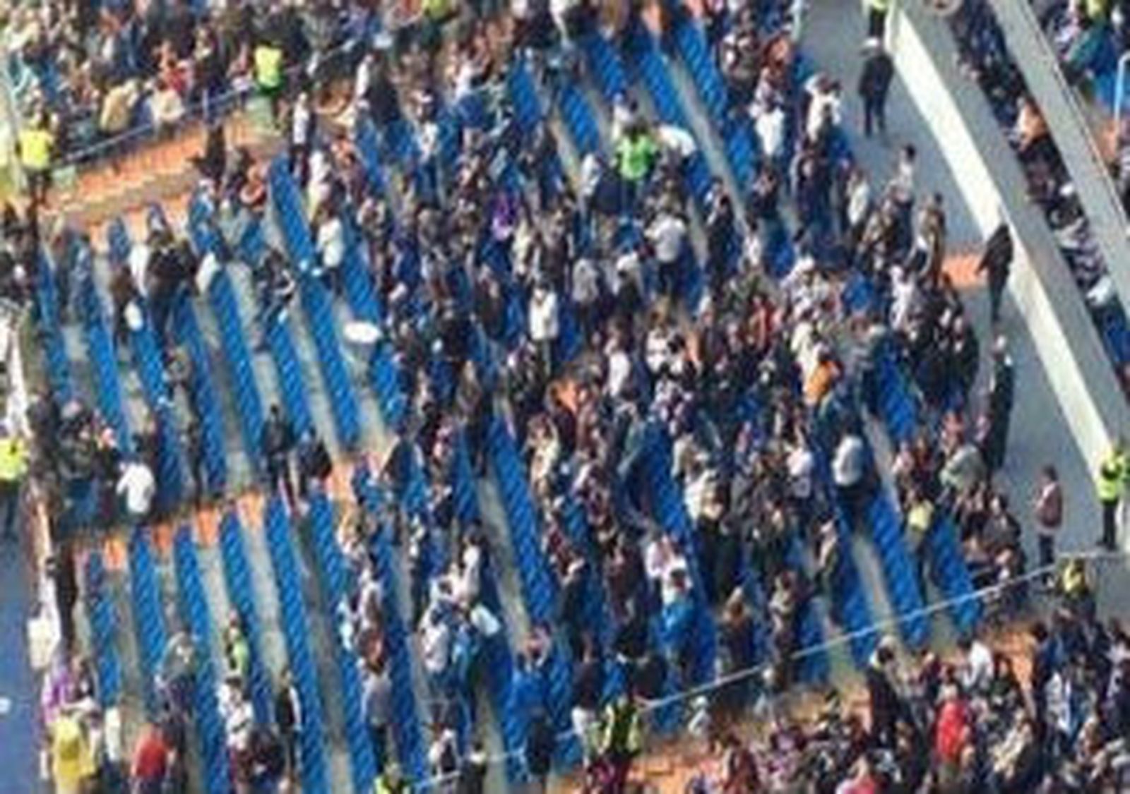 Medio centenar de personas se enzarzan en una pelea antes del Real Madrid-Osasuna