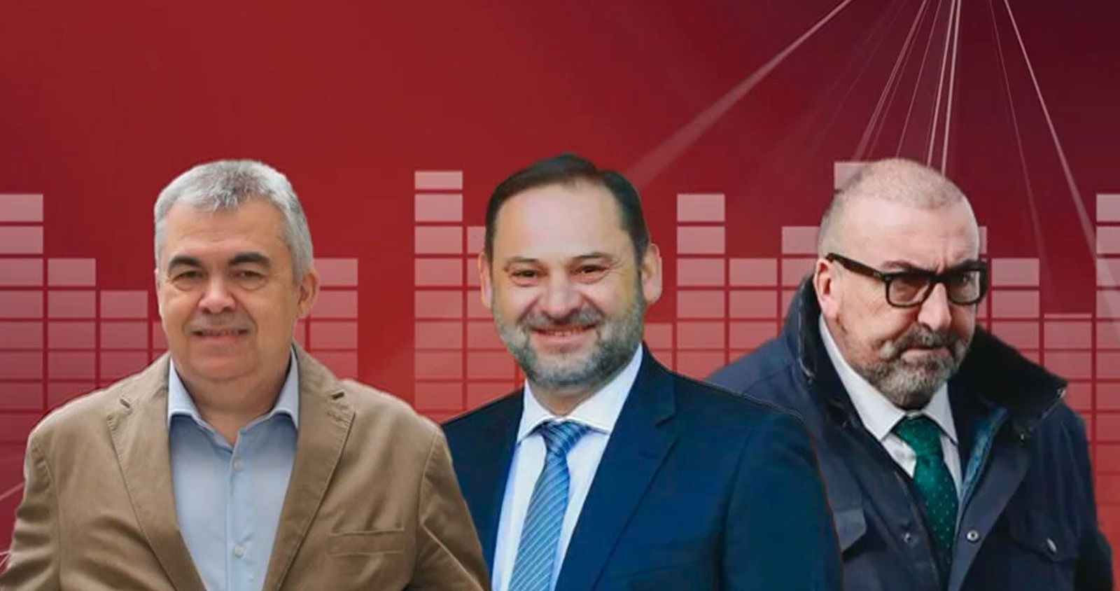 Así se repartían Cerdán, Koldo y Ábalos las comisiones de obras públicas de la trama