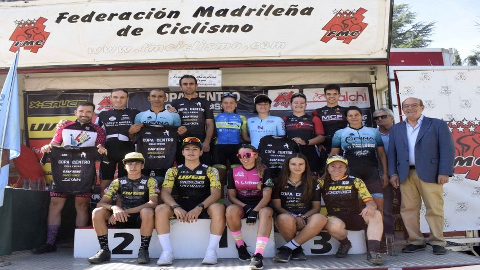 Podio ciclocross de El Escorial