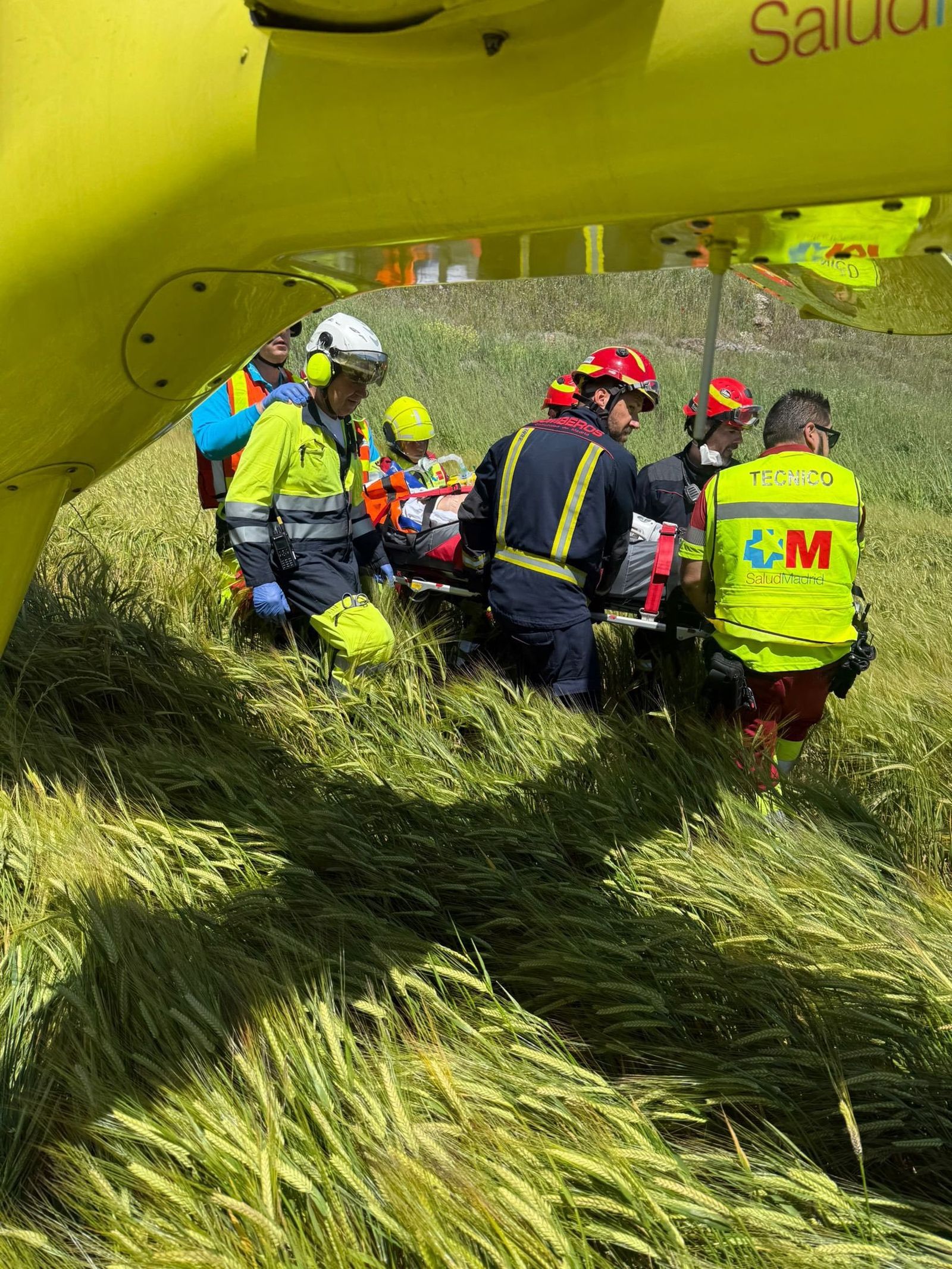 Motorista herido en Olmeda de las Fuentes