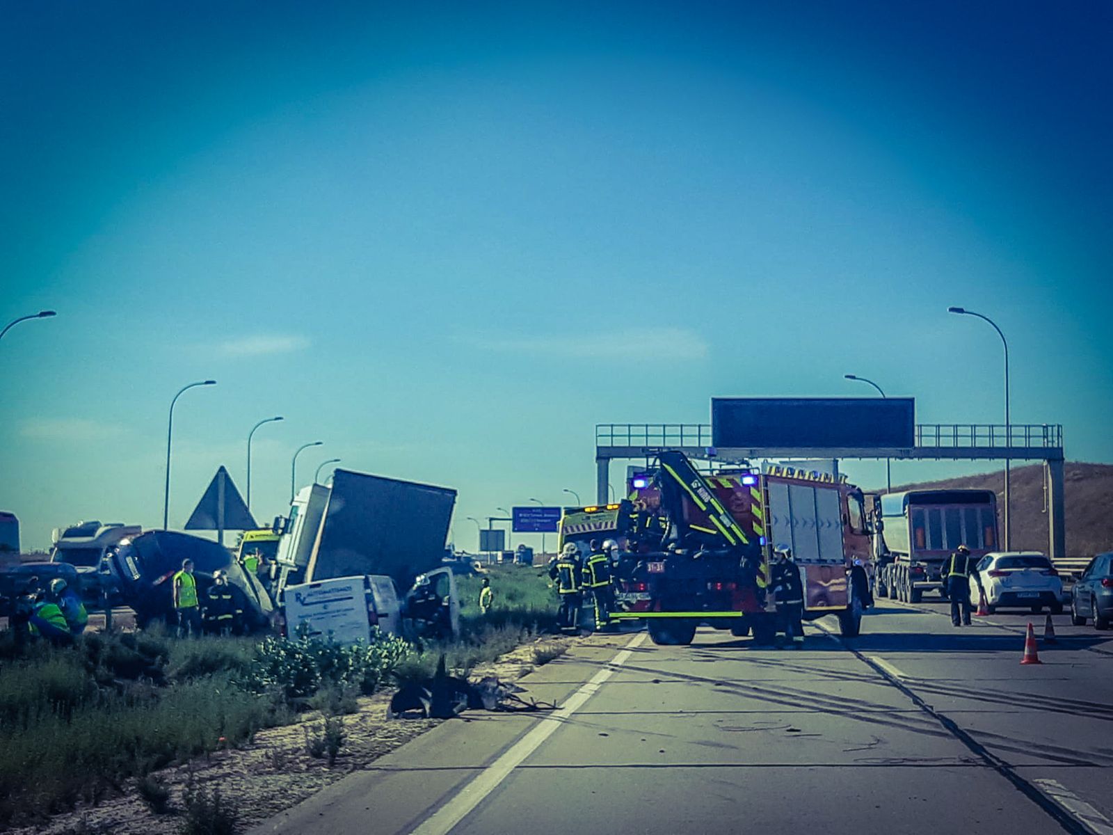 Accidente de tráfico en la M-50