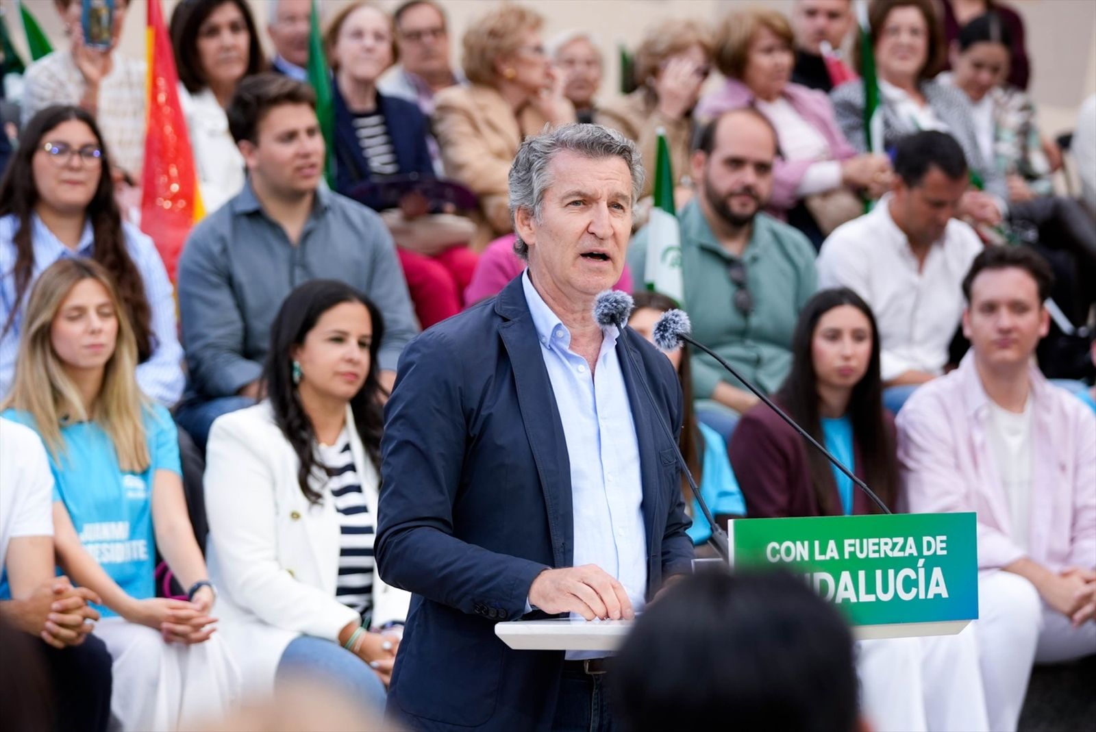 El presidente del PP, Alberto Núñez Feijóo