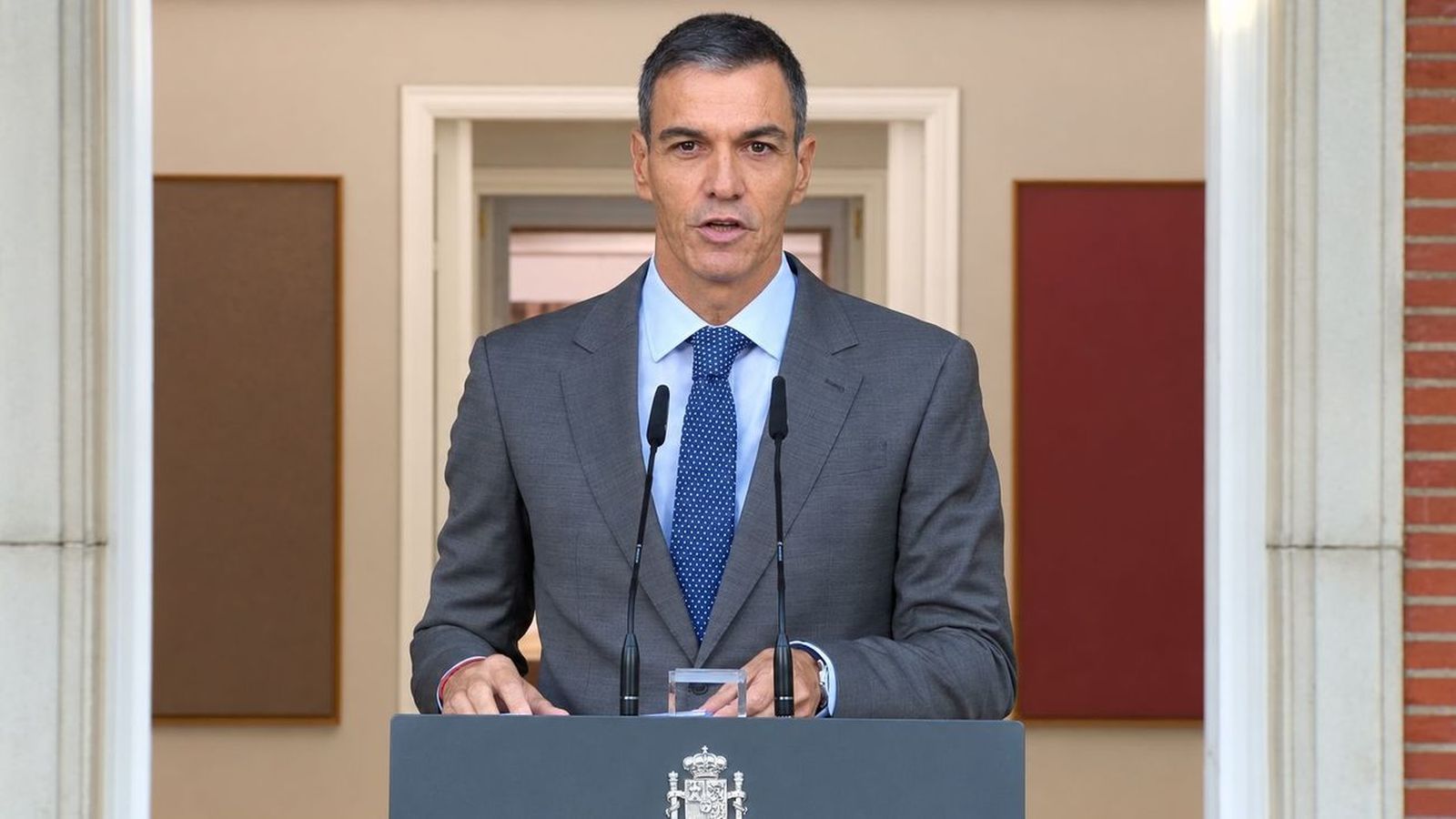 El presidente del gobierno, Pedro Sánchez, anuncia el adelanto electoral para el 29 de noviembre