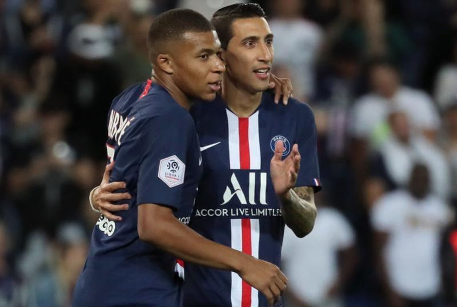Mbappé y Di María