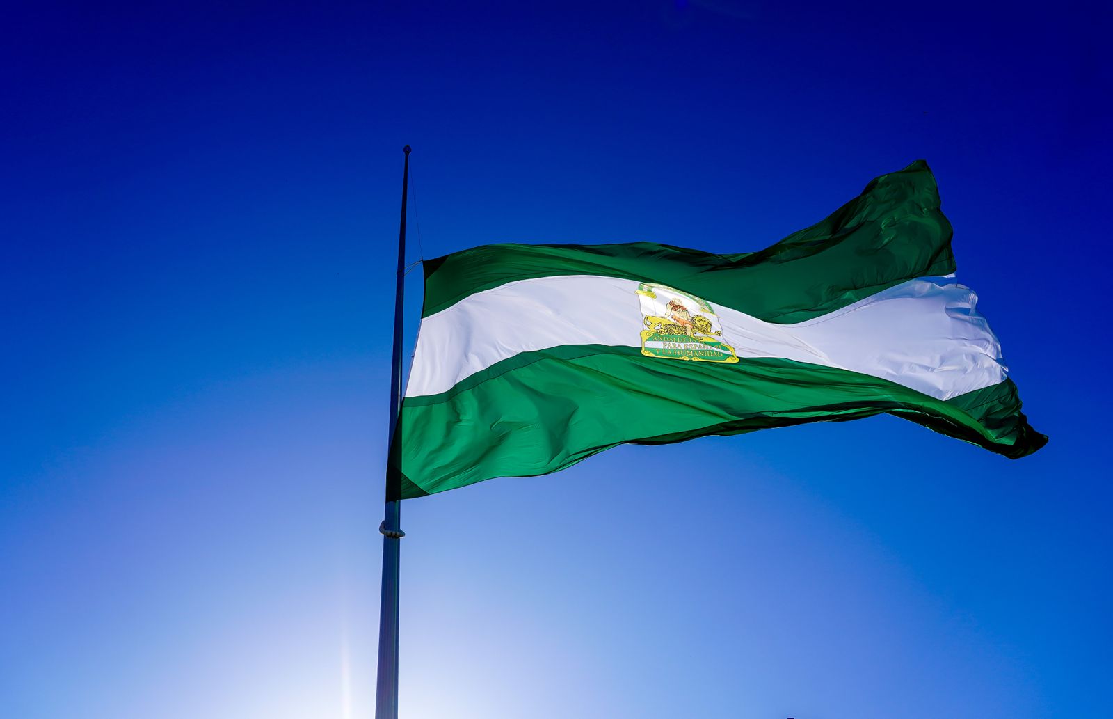 Imagen de la bandera de Andalucía