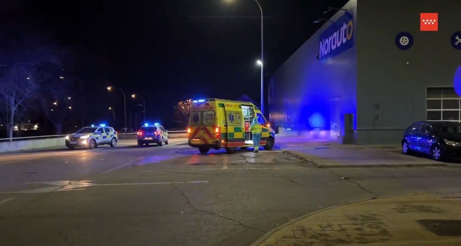 Muerto en el incendio de un contenedor