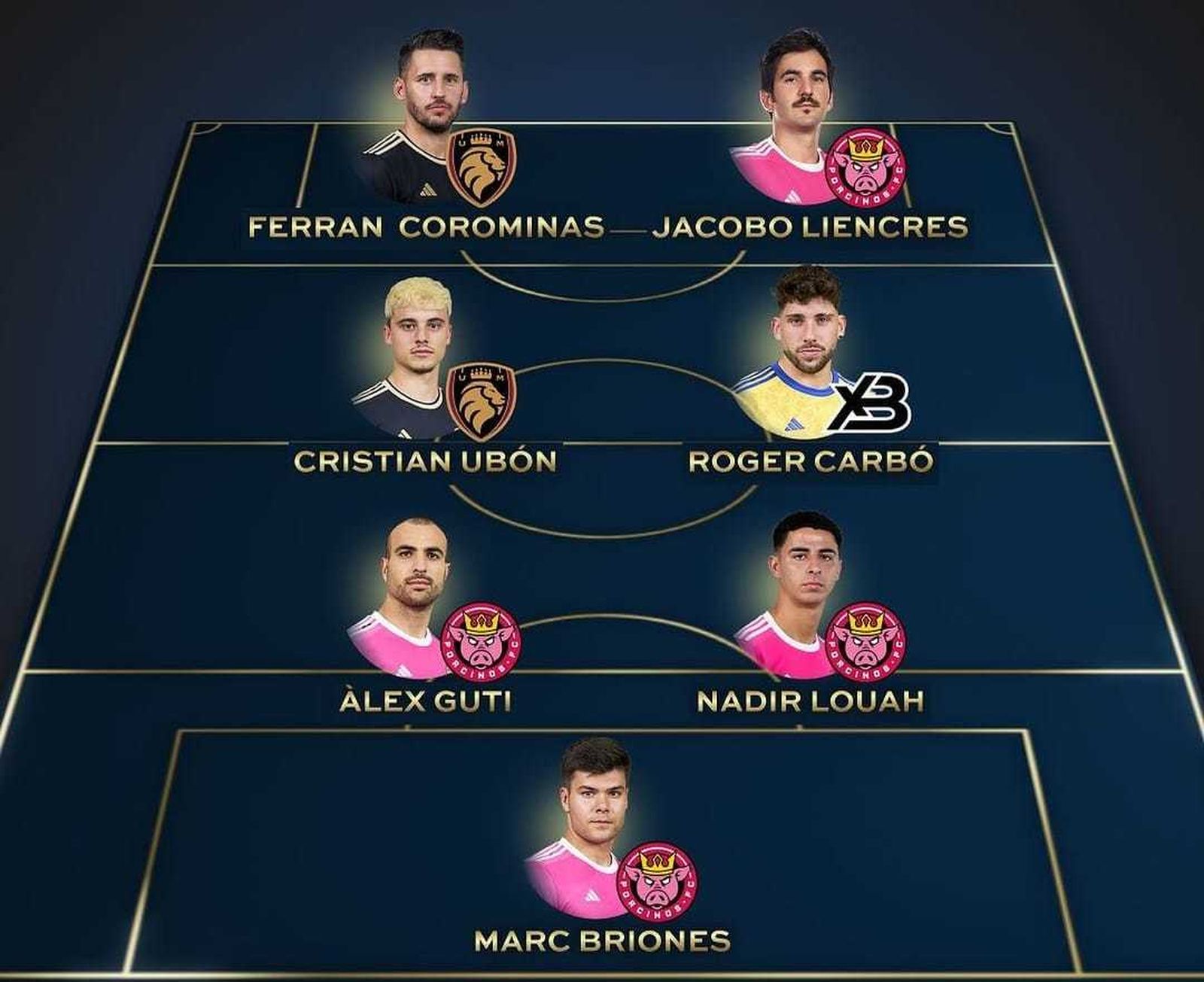 Siete ideal Corona de Oro