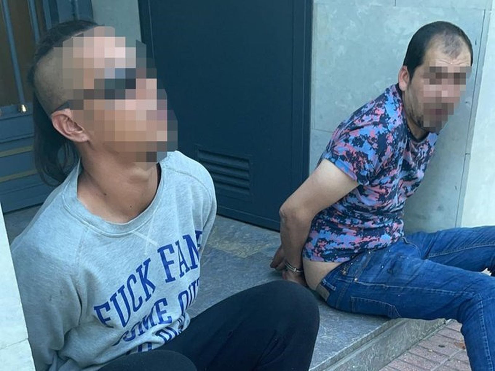 Imagen de la Policía Local de Torrejón de Ardoz con los dos detenidos