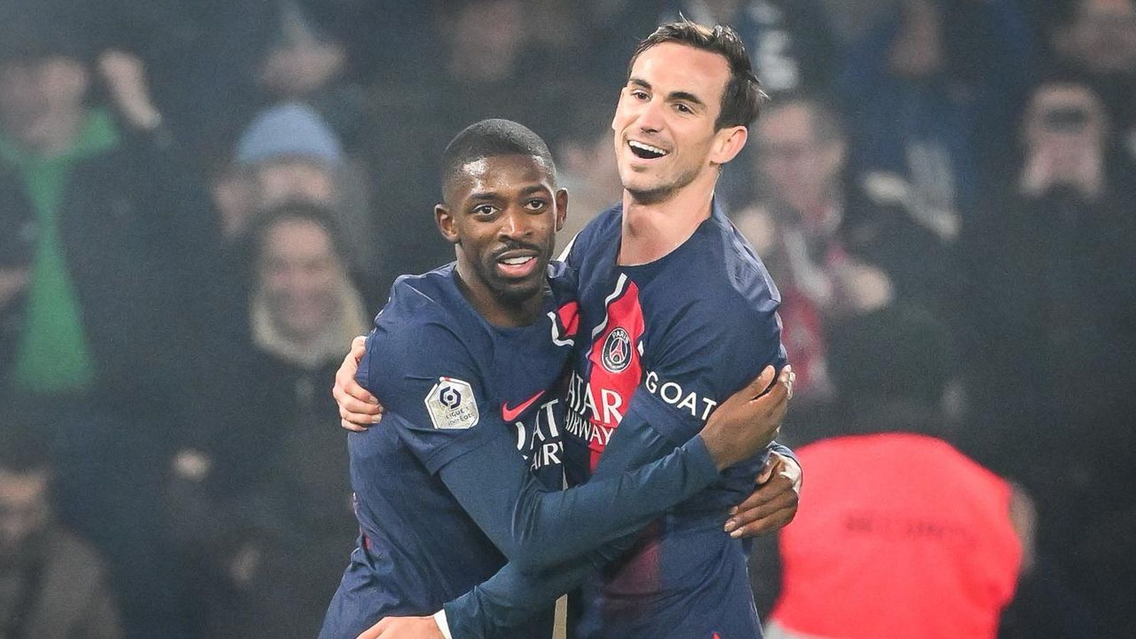 Dembelé y Fabián Ruiz