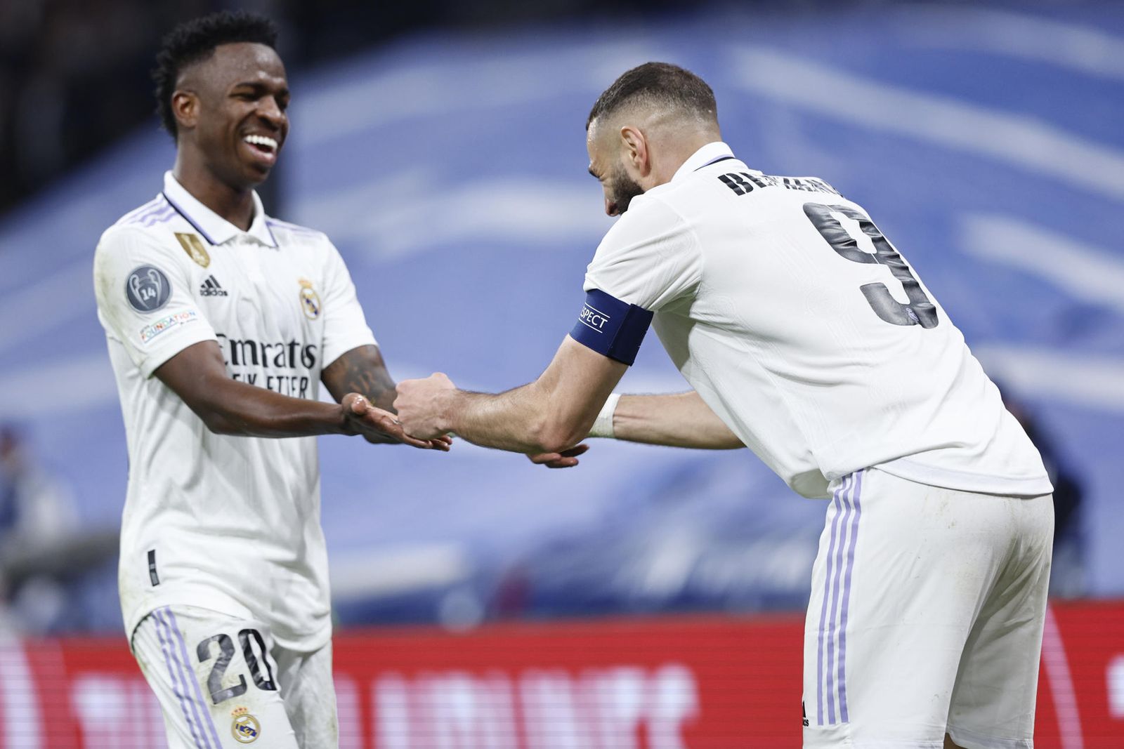 Vinicius y Benzema