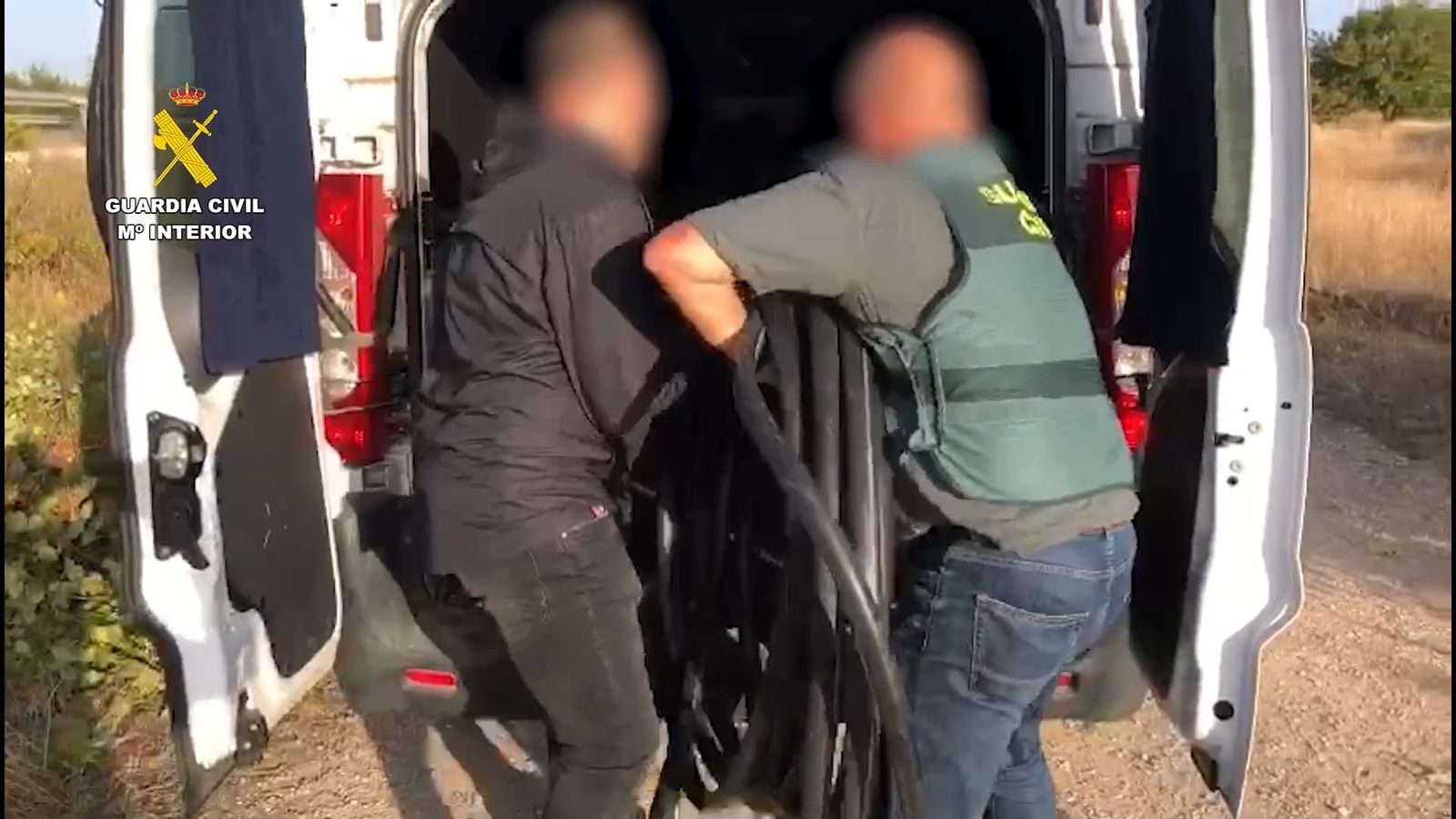 Operación de la Guardia Civil contra el robo de cobre