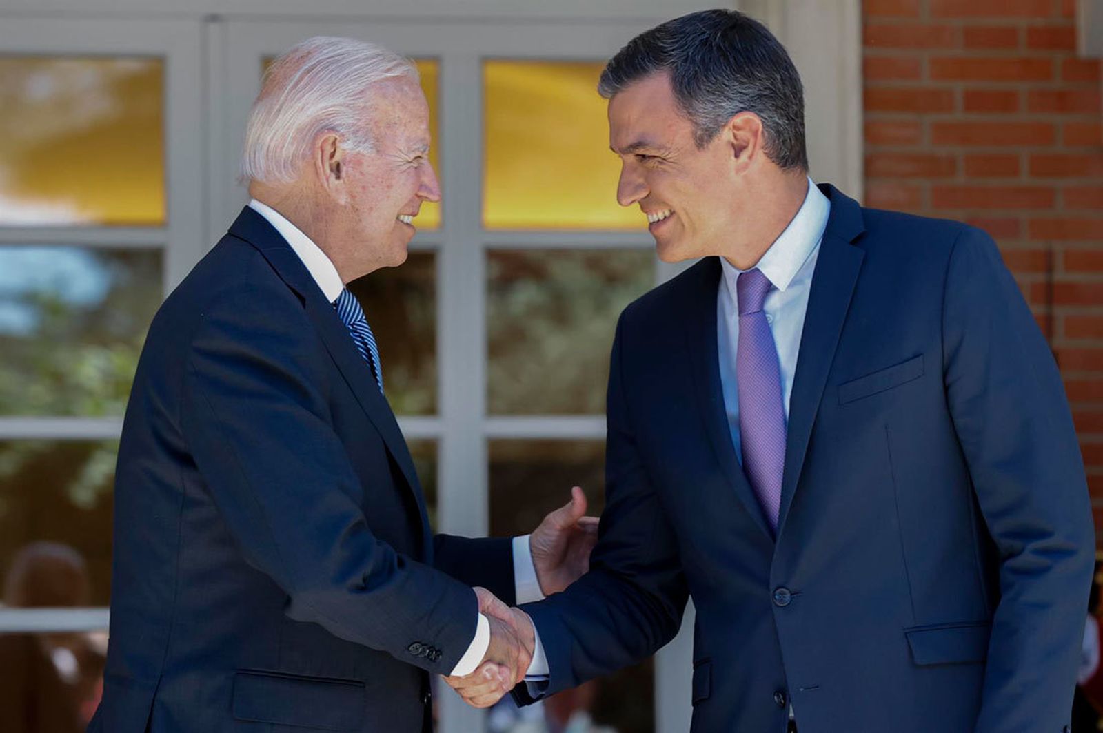 Joe Biden  con Pedro Sánchez