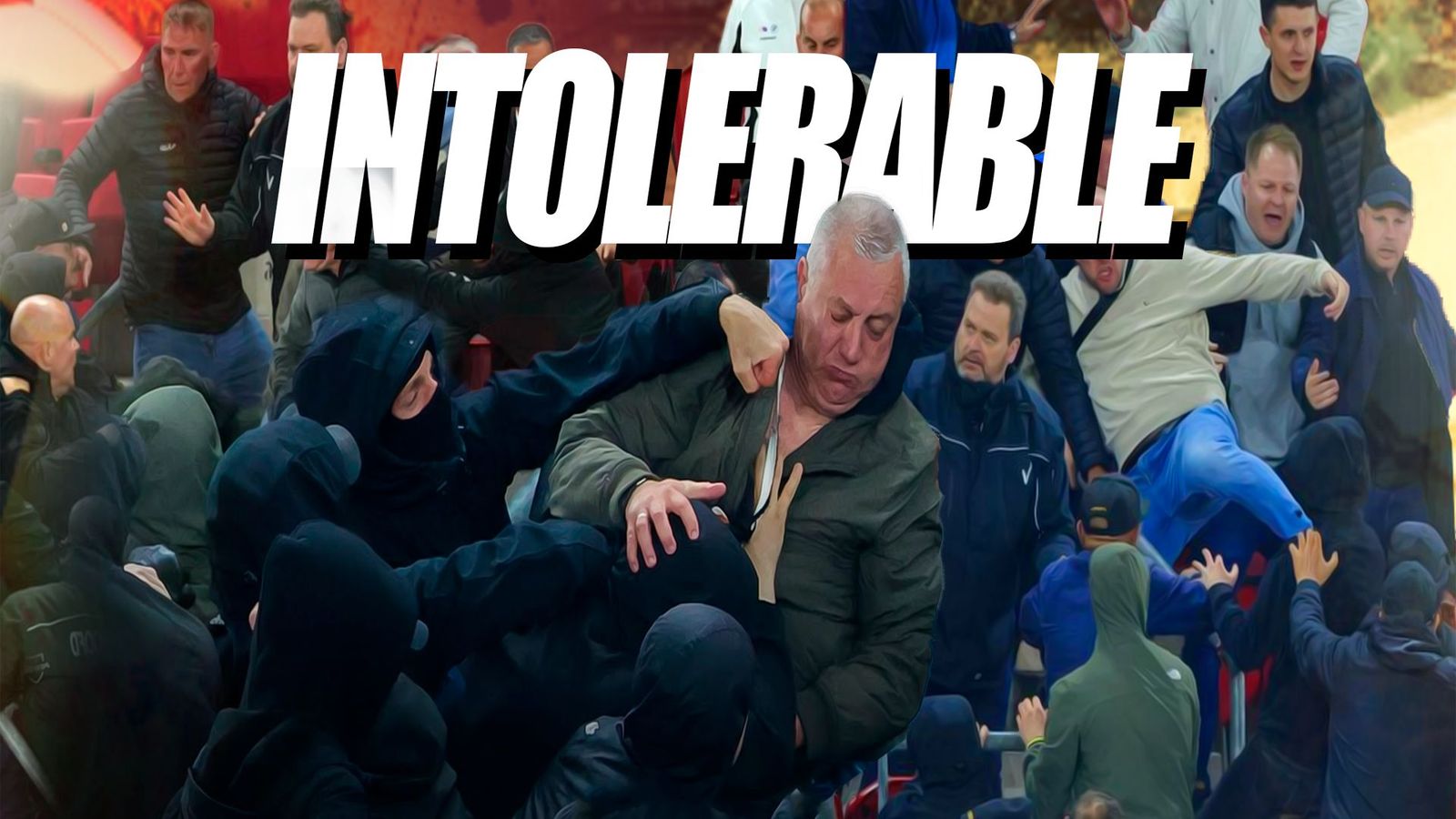 Jugadores del West Ham, a puñetazo limpio con los ultras del AZ Alkmaar