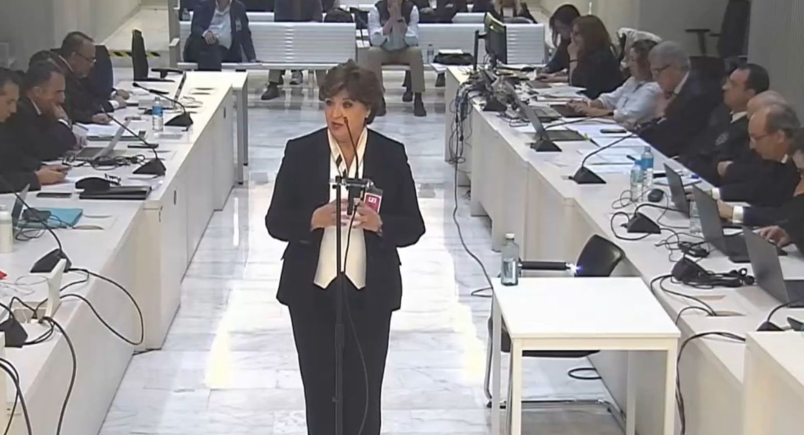 La exalcaldesa de Ciempozuelos María Ángeles Herrera en la Audiencia Nacional