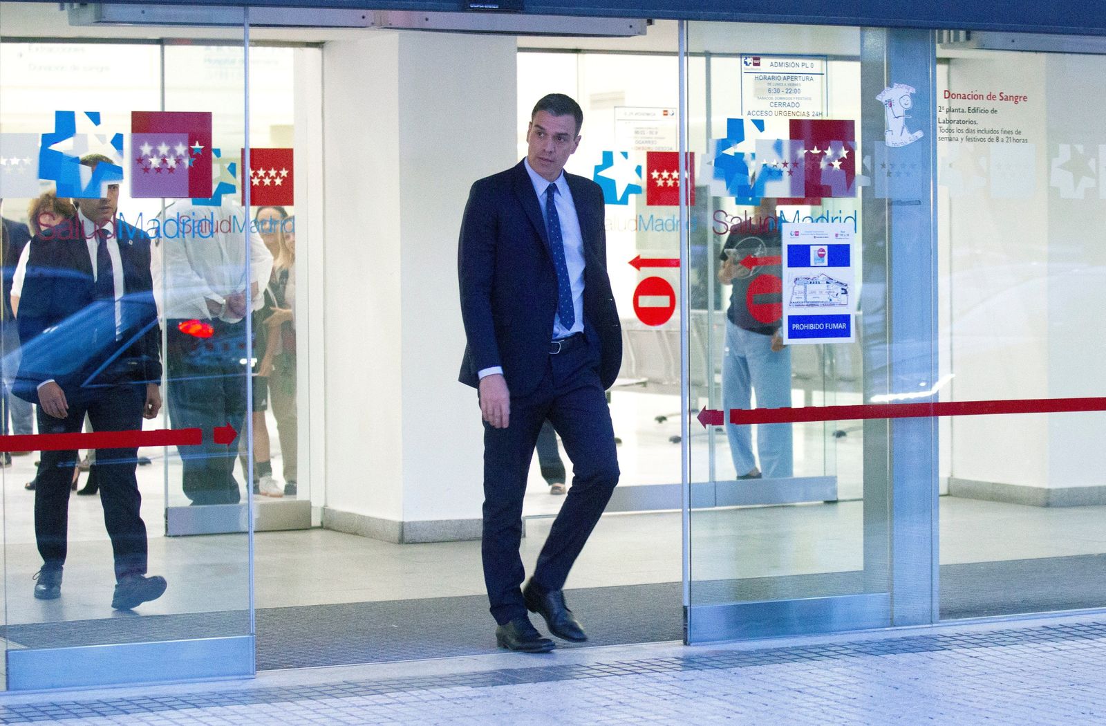 Pedro Sánchez, tras visitas el hospital donde estaba ingresado Alfredo Pérez Rubalcaba
