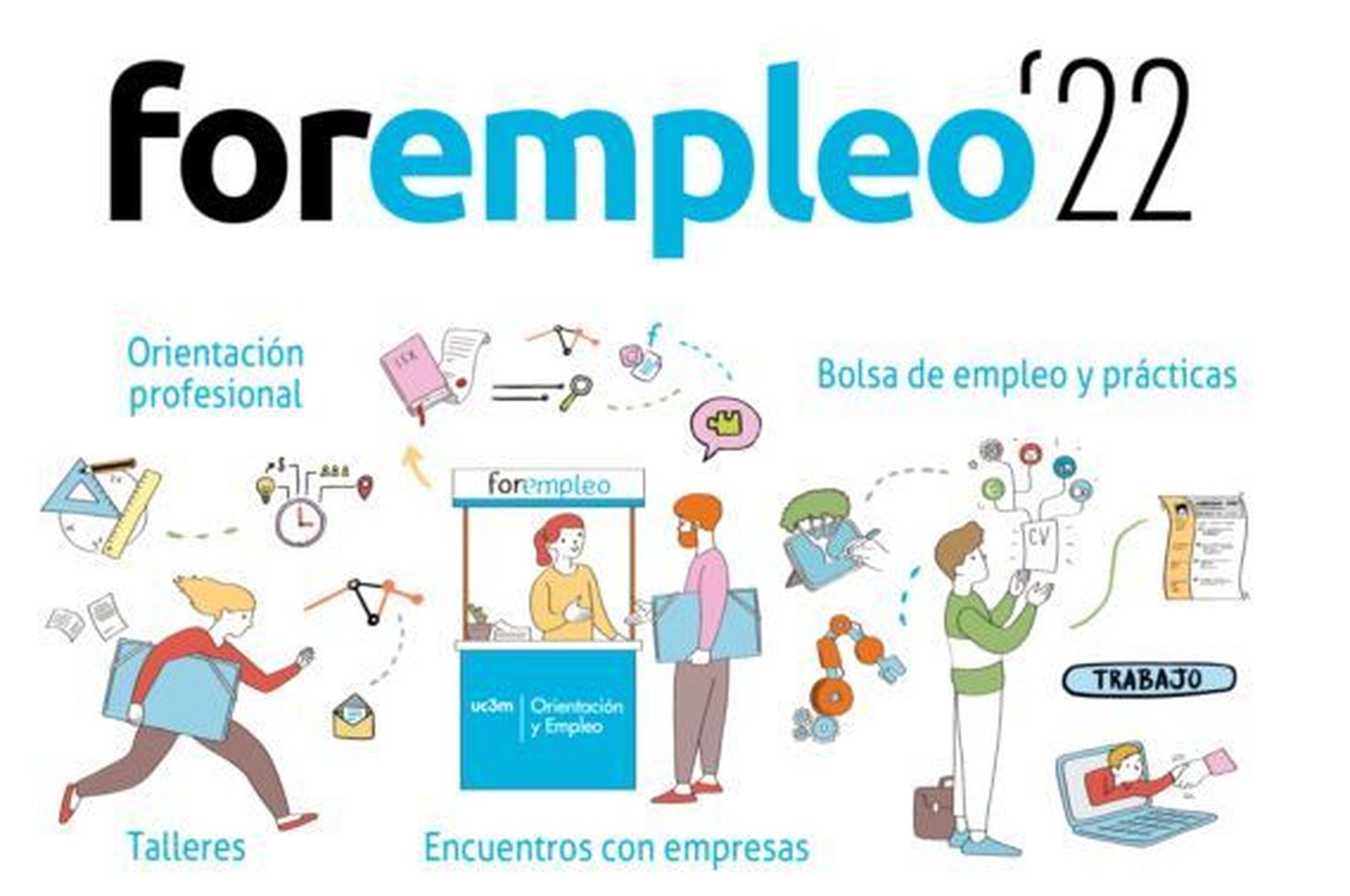 Oportunidad para conseguir tu primer trabajo: FOREMPLEO de la Universidad Carlos III vuelve de manera presencial