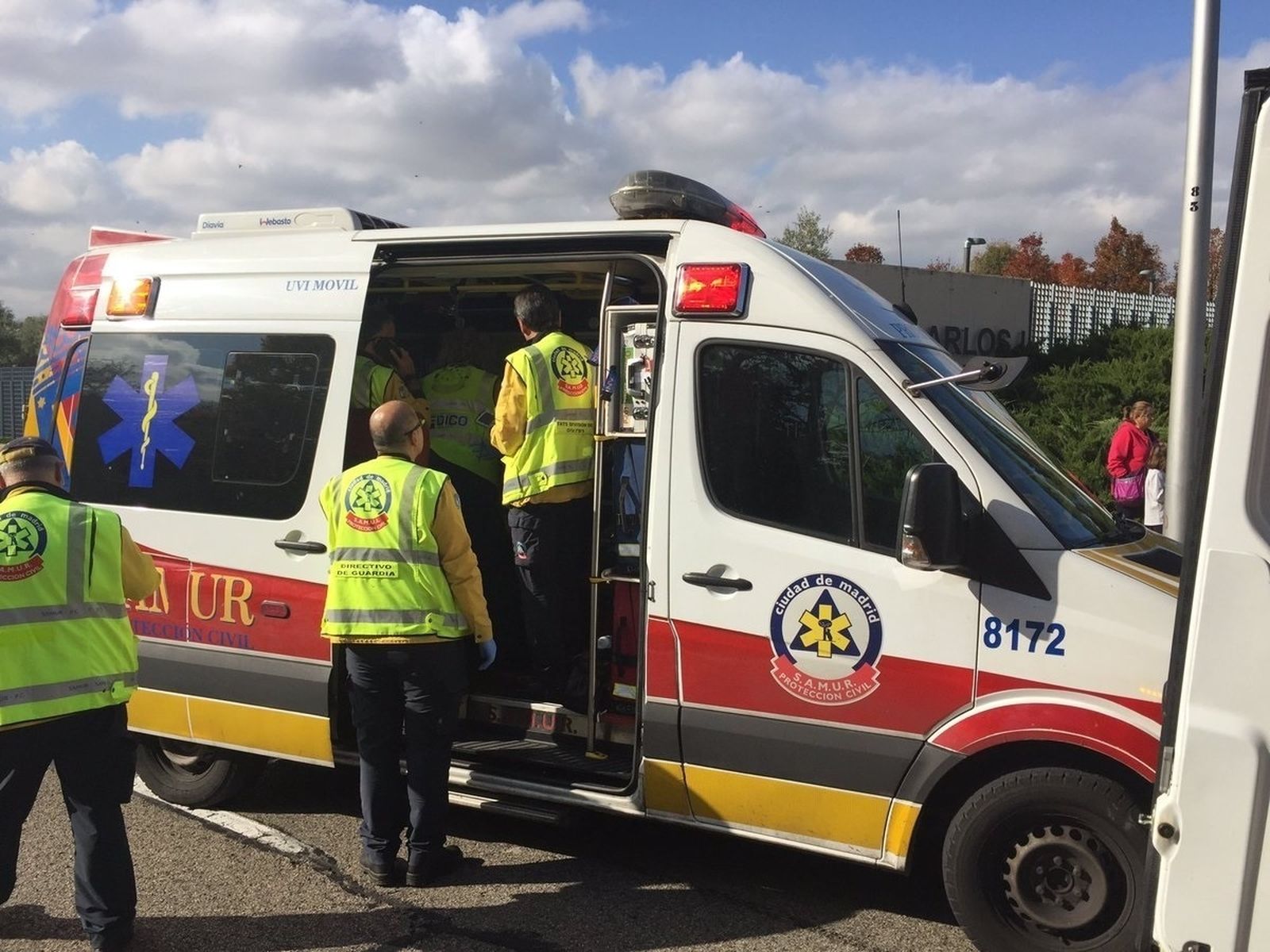 Ambulancia del SAMUR Protección Civil