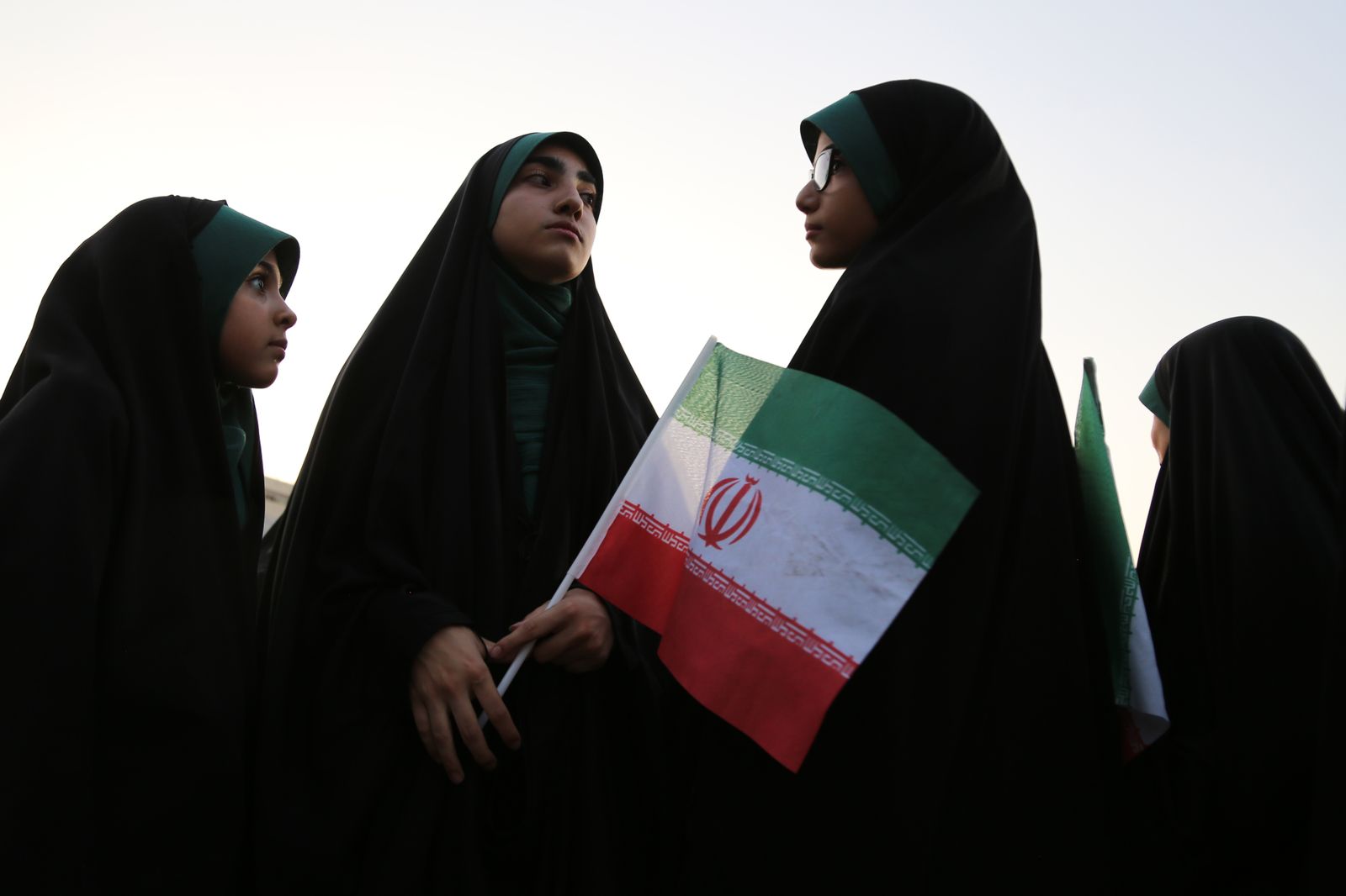 Mujeres con hiyab en  Teherán