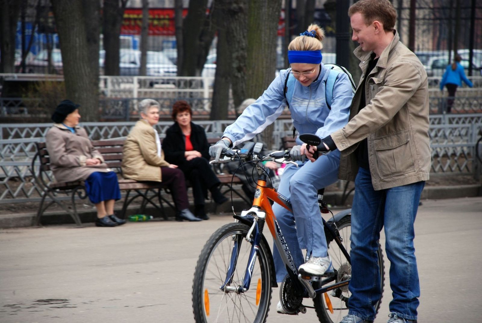 Aprendiendo a montar en bicicleta