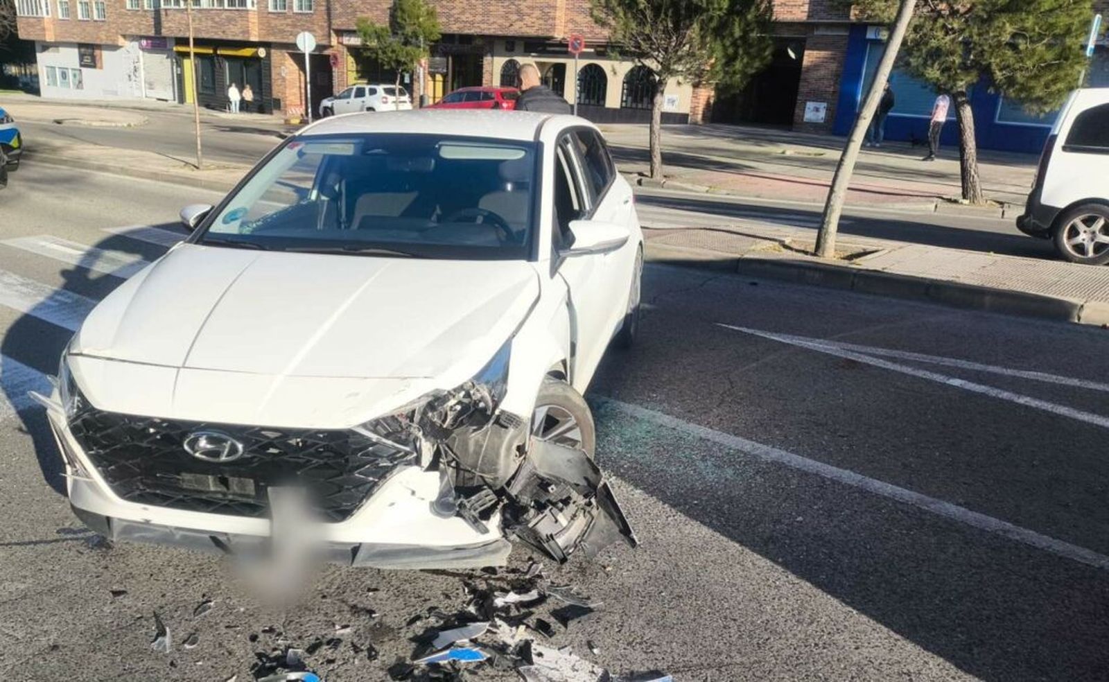 Estado del vehículo del conductor ebrio que embistió a policías locales de Coslada