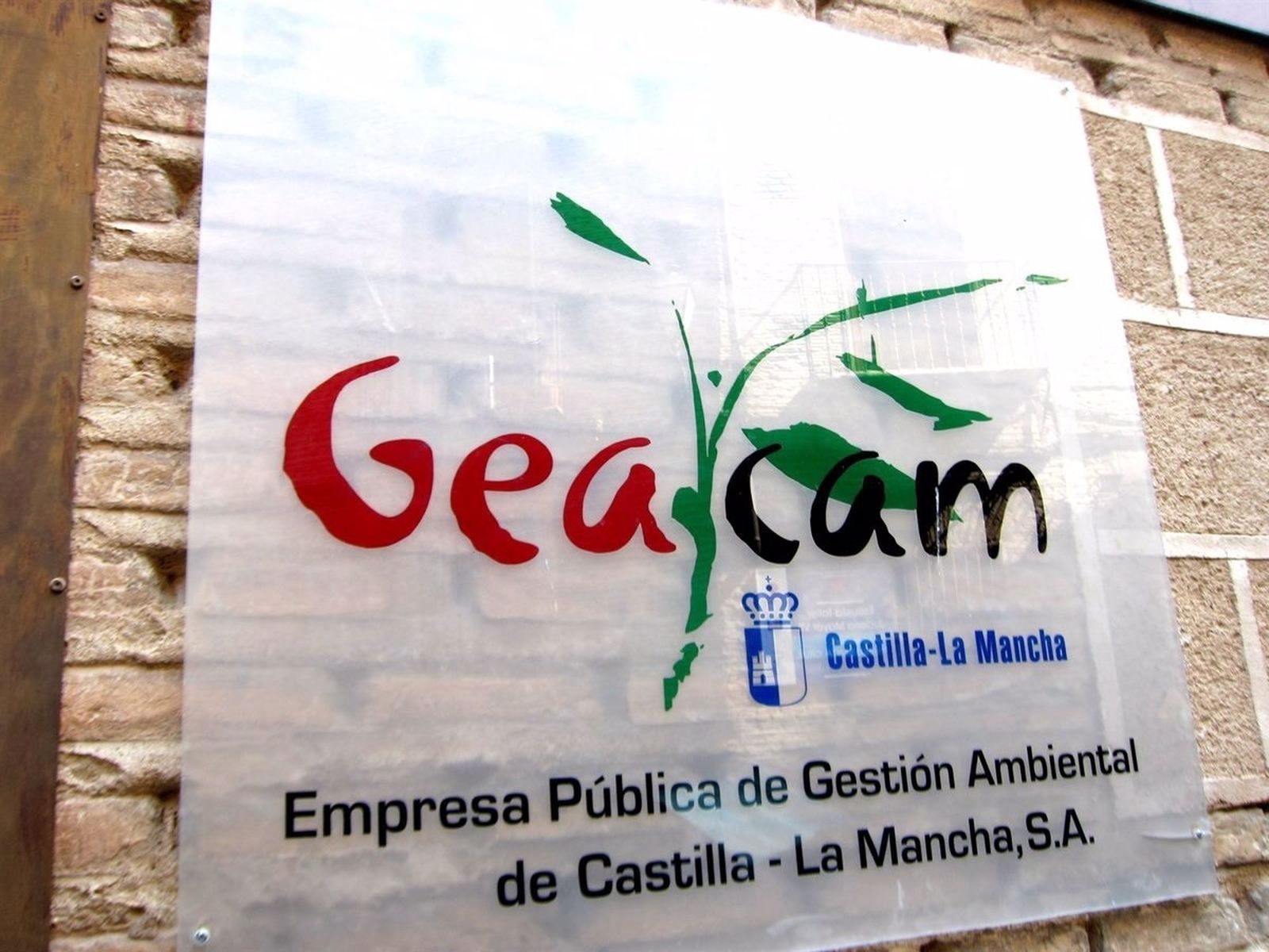 Cartel de la sede de Geacam en Toledo