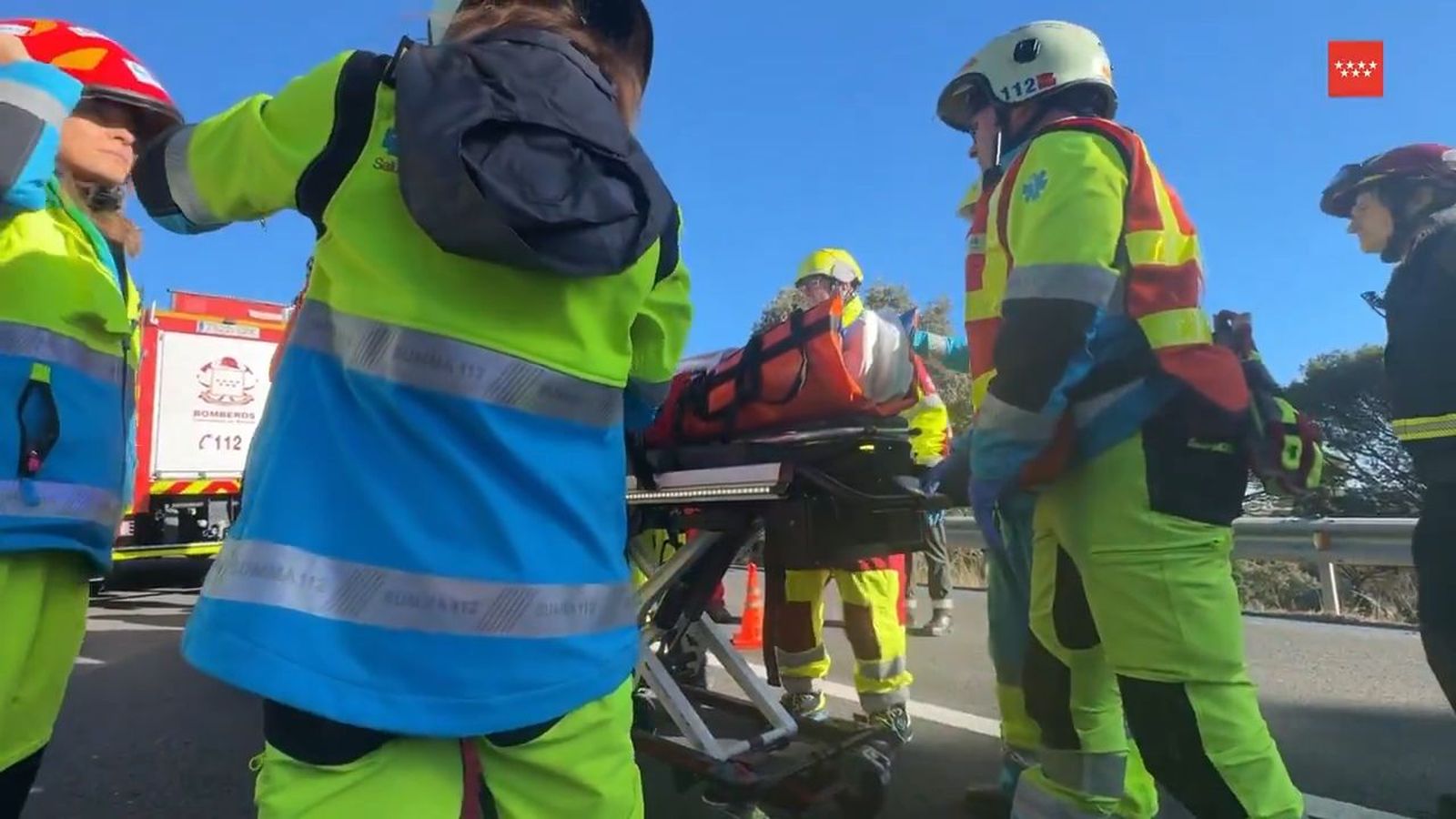 Un herido grave en un accidente en la M-512, en Robledo de Chavela