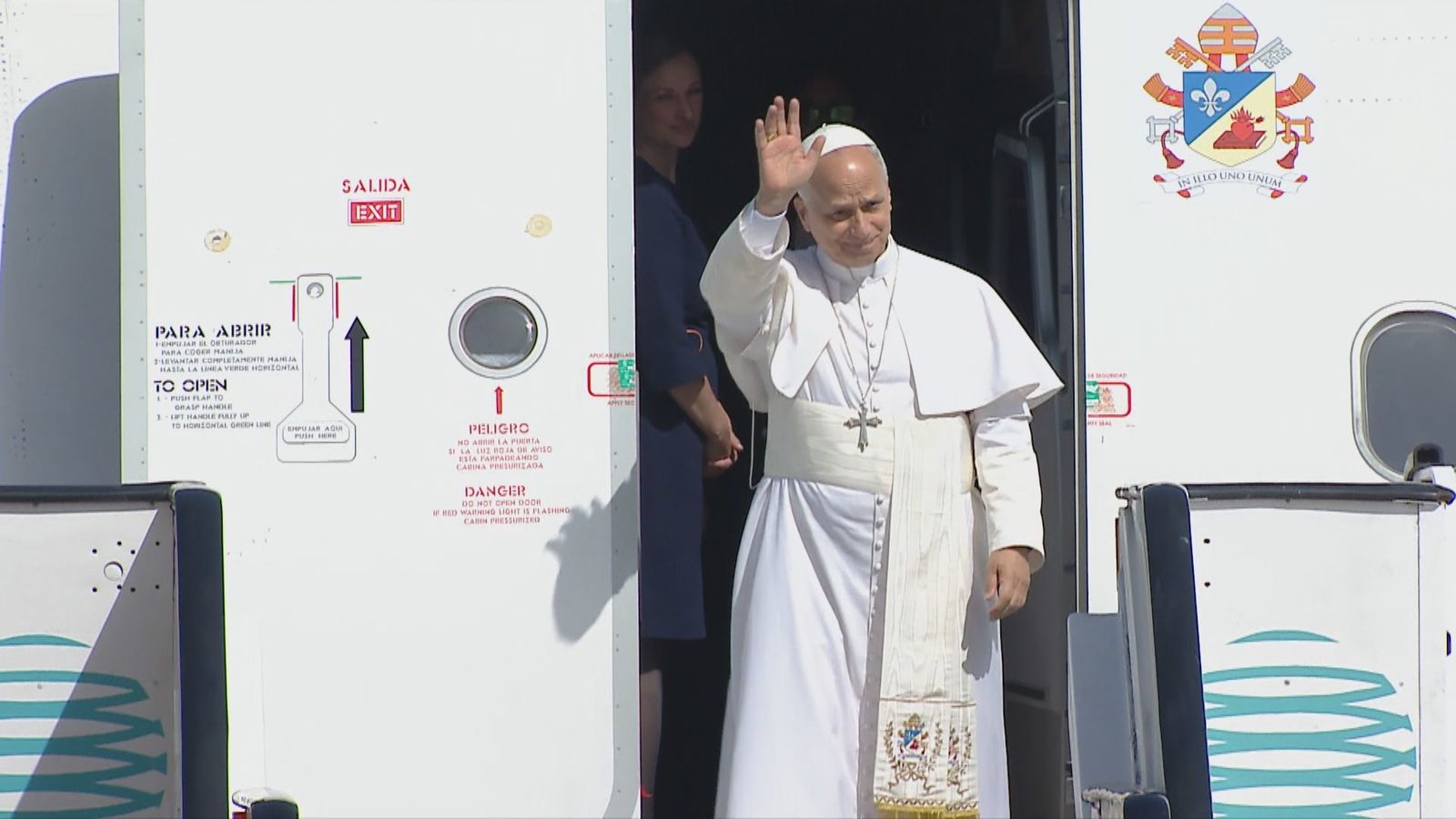 El papa León XIV llega a Canarias