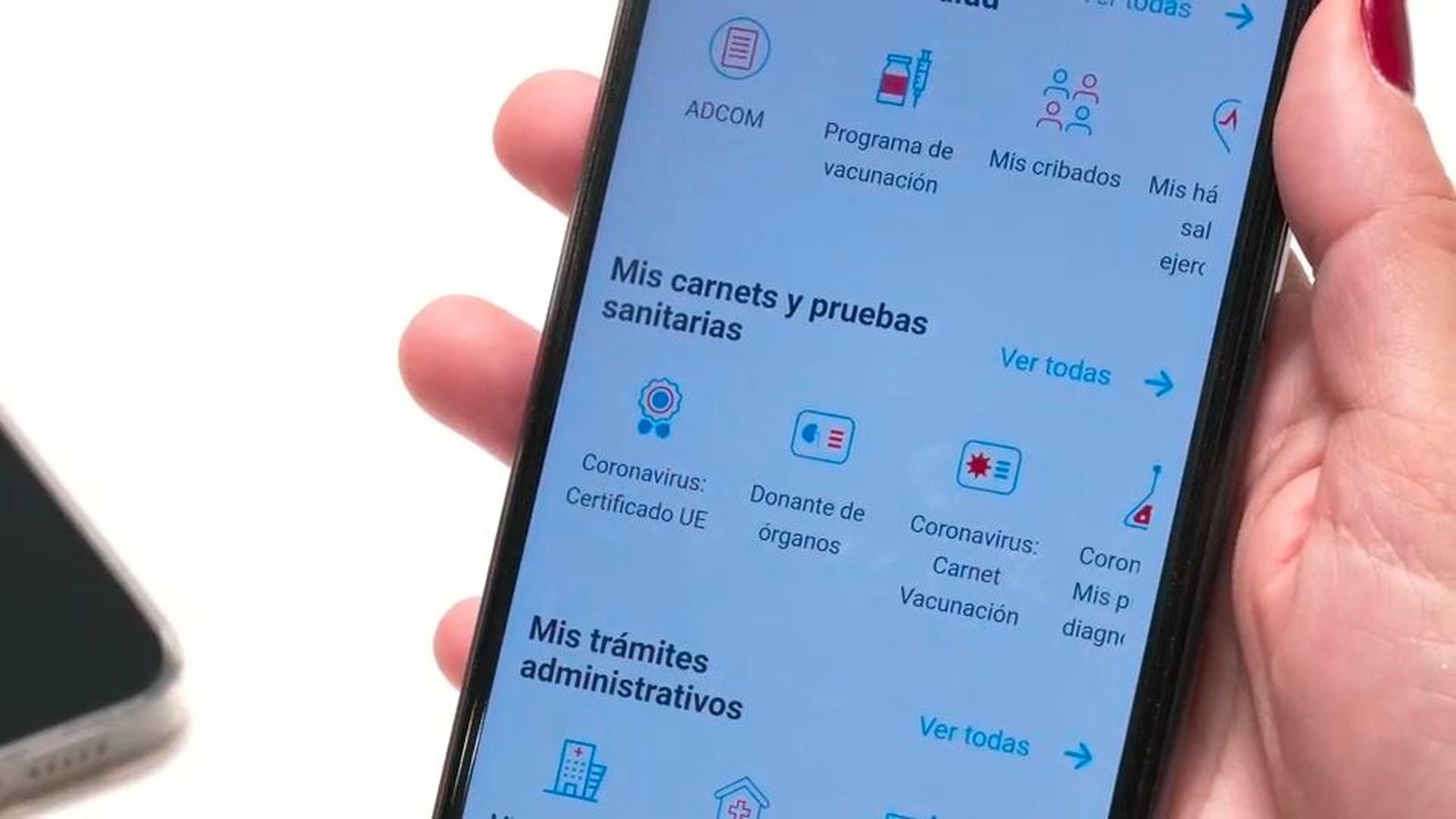 Las novedades de la Tarjeta Sanitaria Virtual: un buscador y un menú con las opciones más usadas