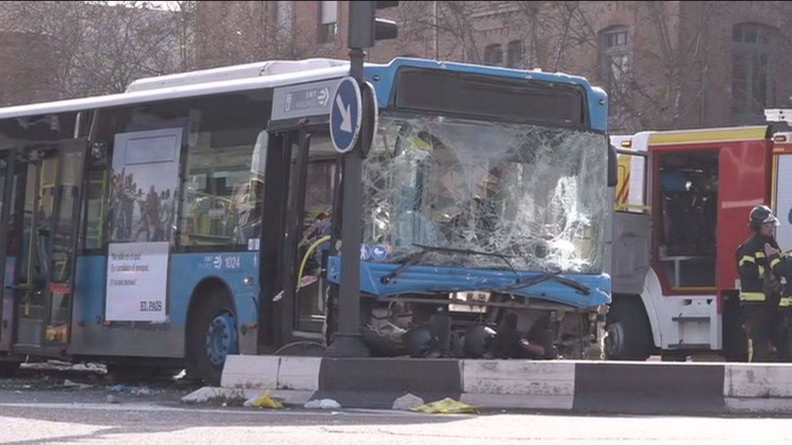 Accidente de Autobus en el cruce de O'Donnell y Doctor Esquerdo