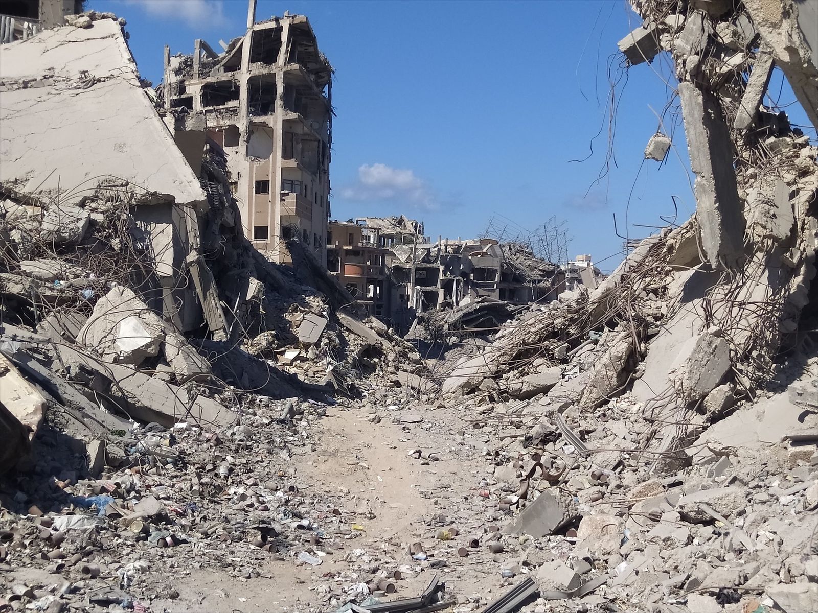 Edificios destruidos en Gaza