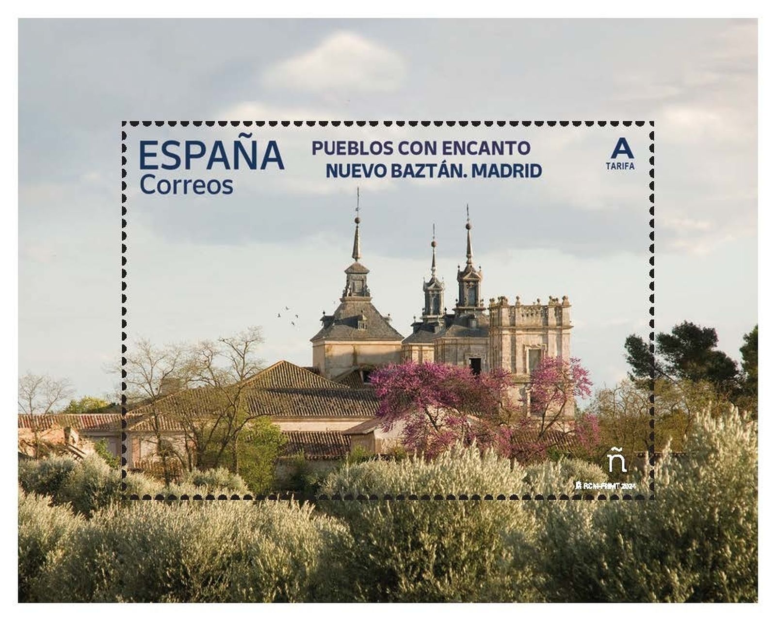 Sello de la serie 'Pueblos con encanto' dedicado a Nuevo Baztán