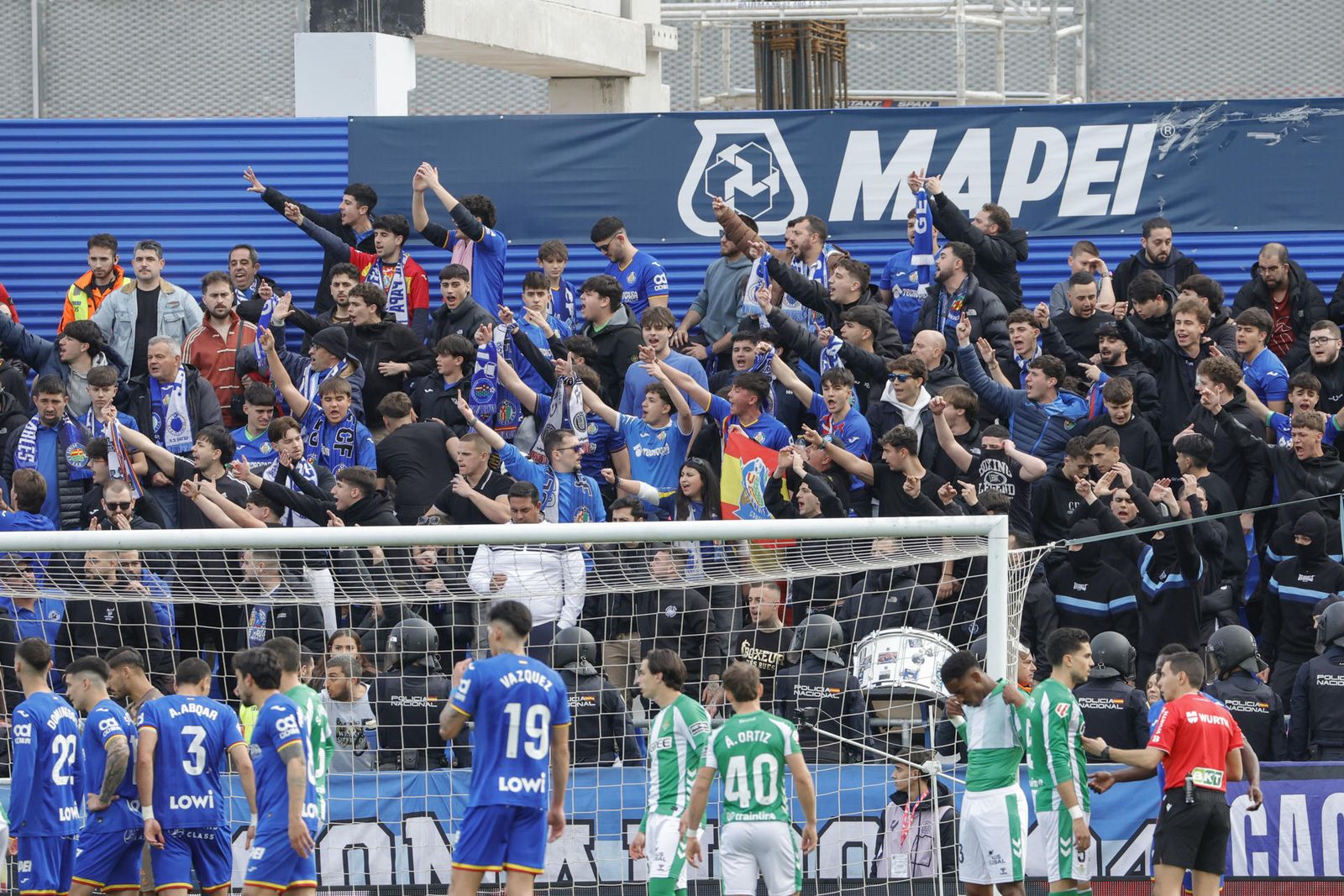 Altercados en el Getafe-Betis