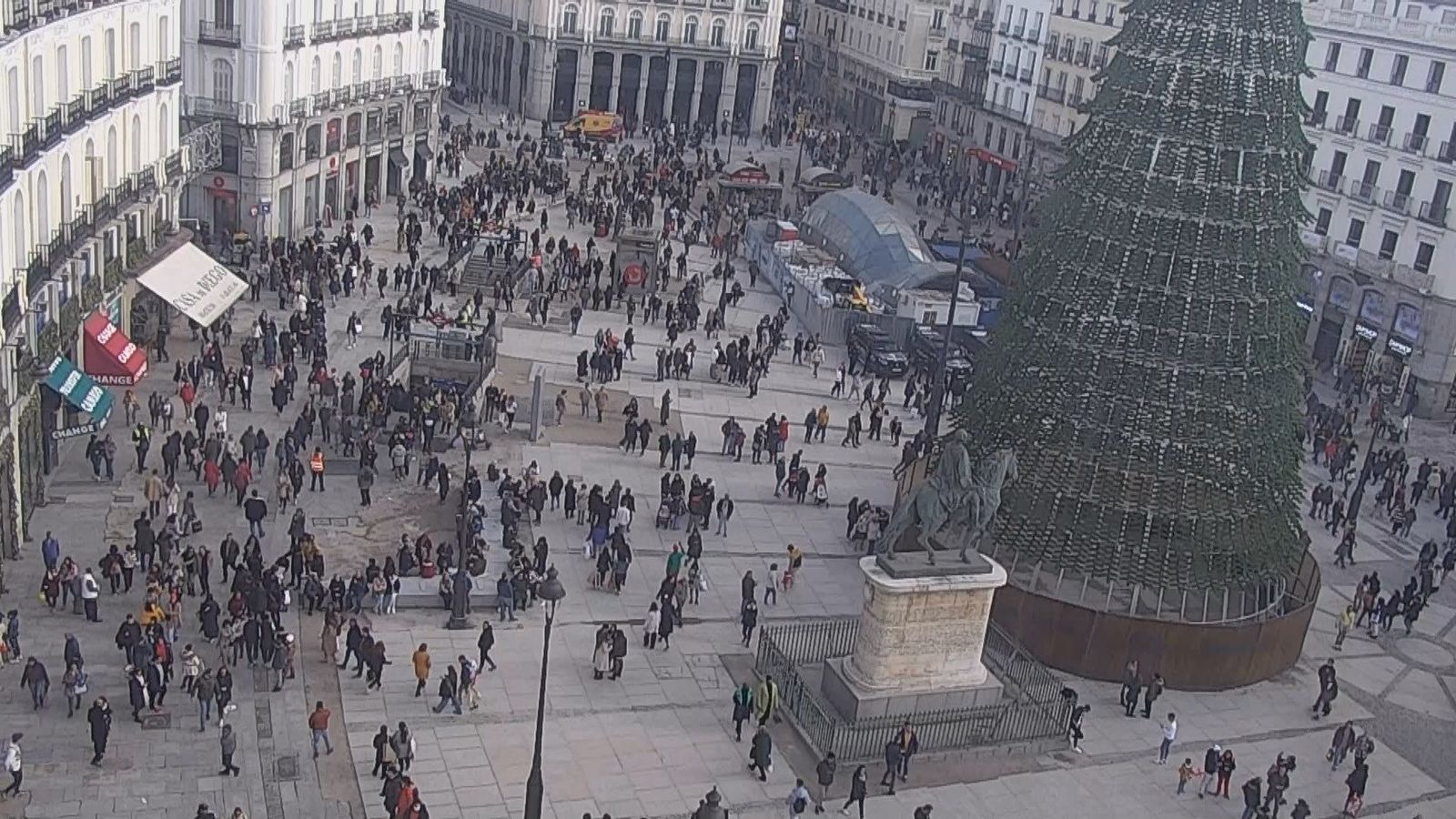 El centro de Madrid disfruta de la Navidad sin tener que activar el nivel negro por aglomeraciones