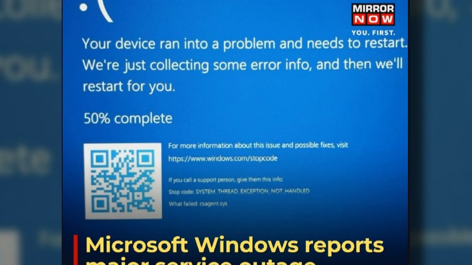 Una caída de Microsoft crea al caos a nivel mundial