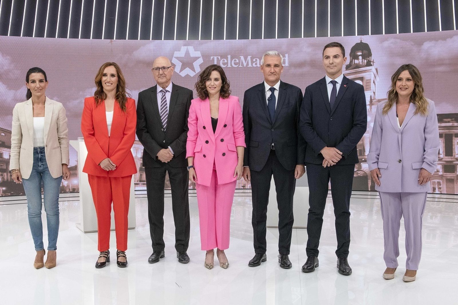 Los candidatos a la Presidencia de la Comunidad de Madrid en el plató de Telemadrid