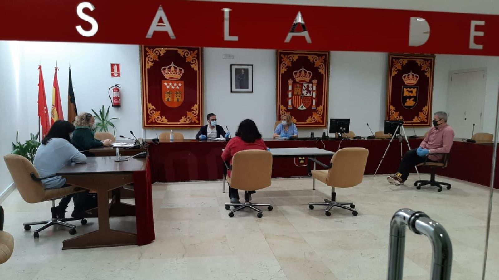 Reunión en el Ayuntamiento de San Martín de la Vega