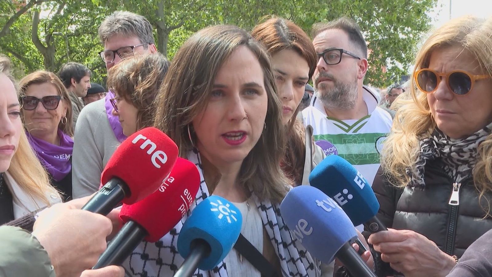 Belarra acusa a Sánchez de "mentir" en el Congreso sobre el comercio de armas con Israel
